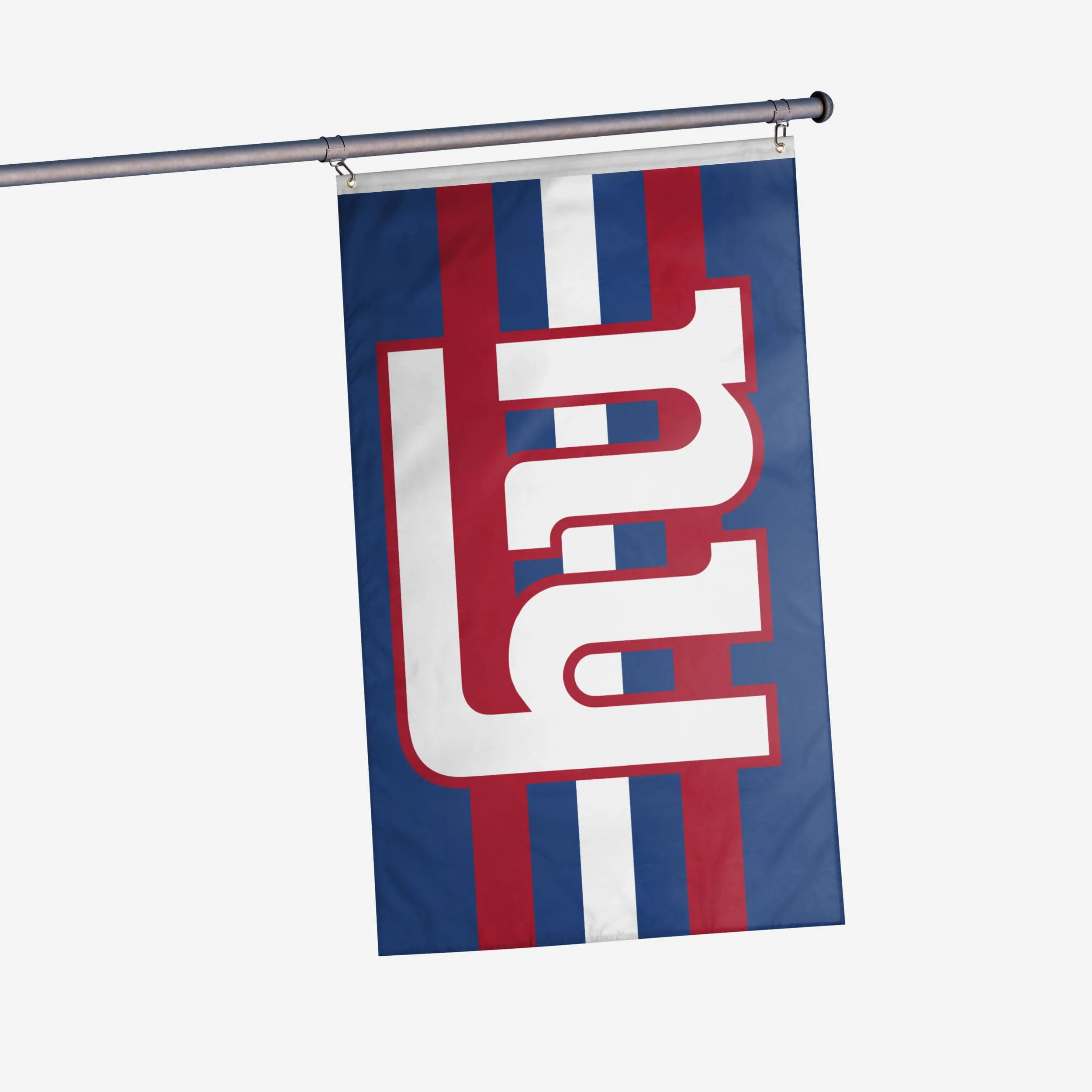 New York Giants Big Logo Team Stripe Horizontal Flag