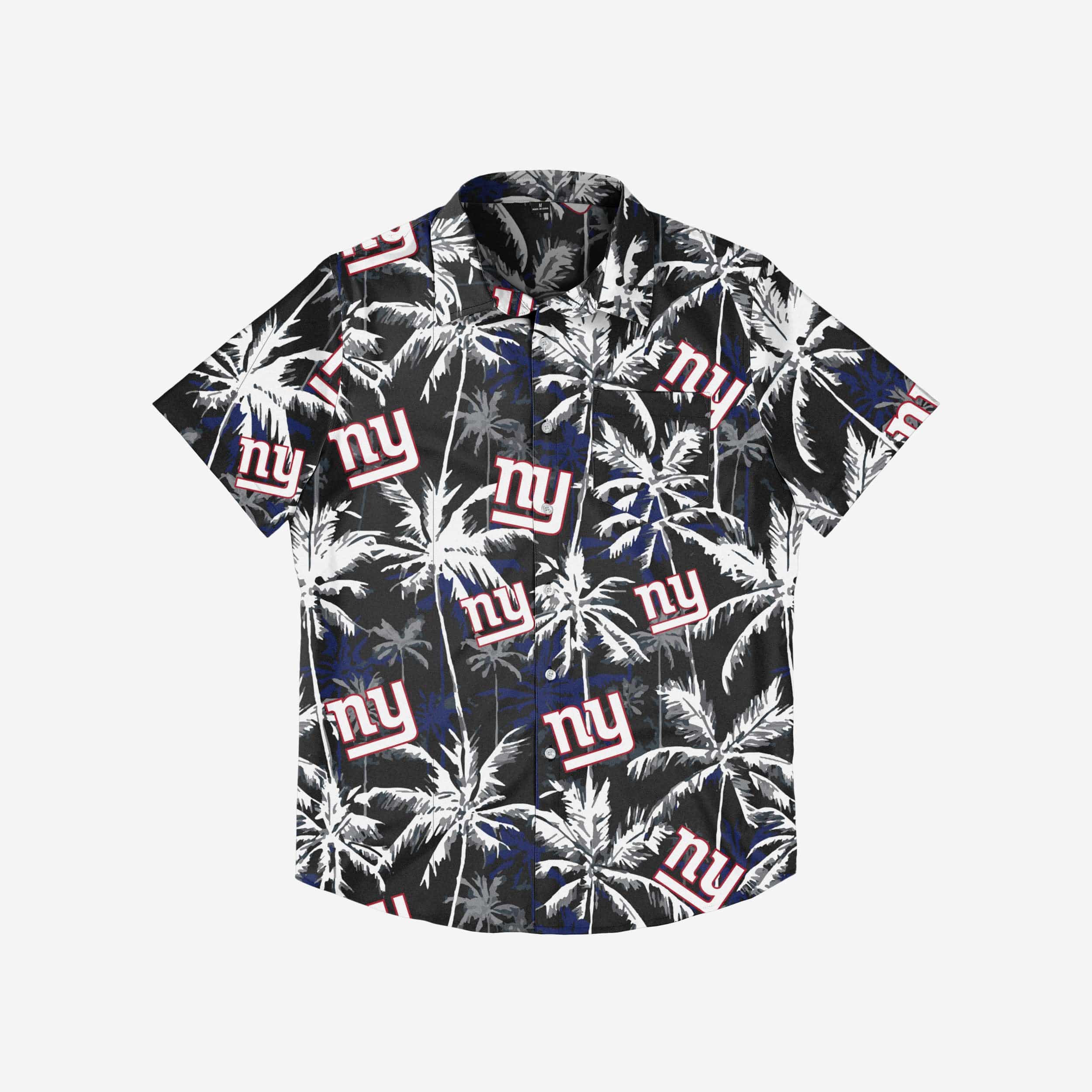 New York Giants Black Floral Button Up Shirt - Image 3