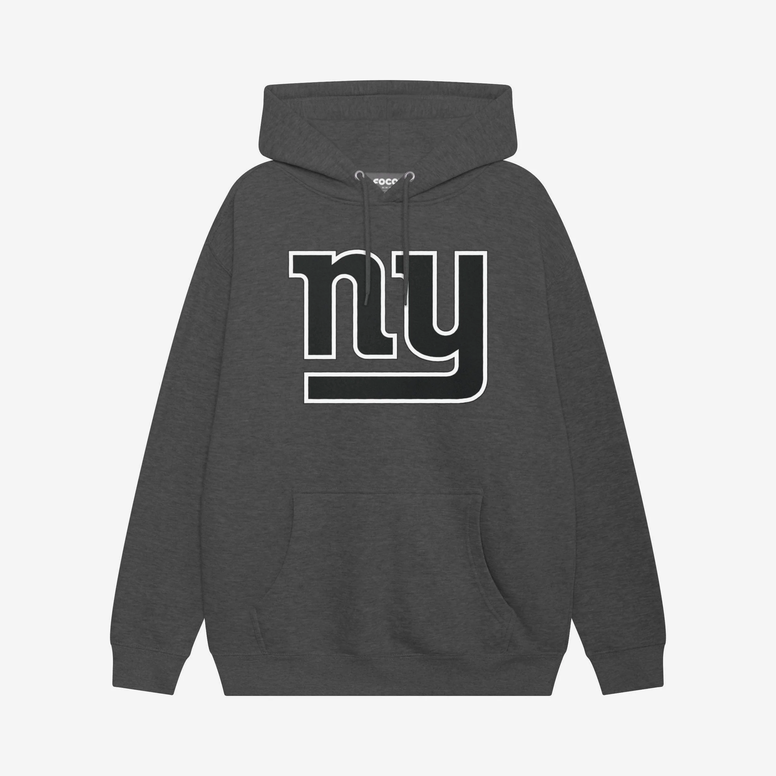 New York Giants Black & White Primary Logo Hoodie