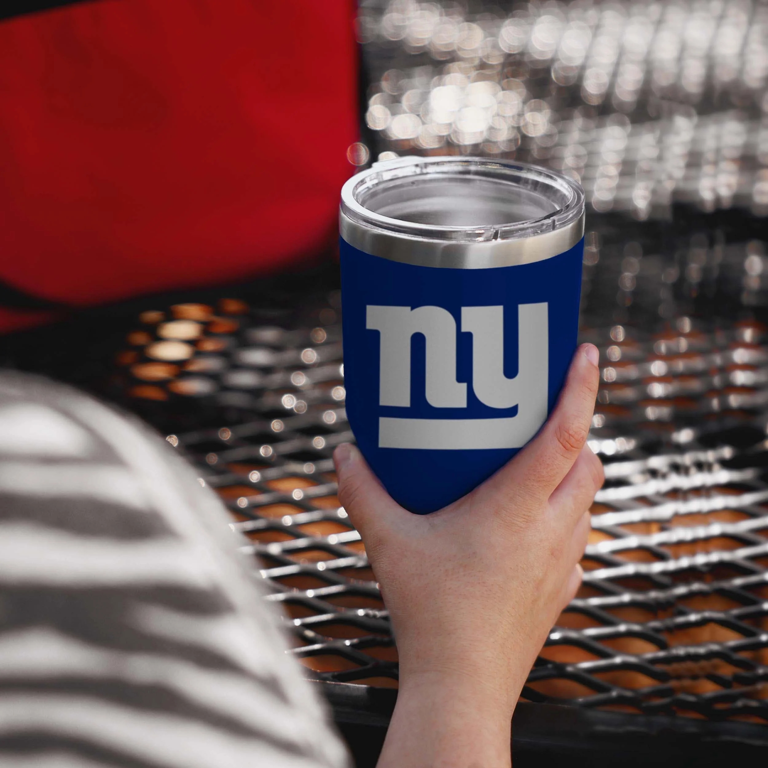 New York Giants Blue Team Logo 30 oz Tumbler - Image 2