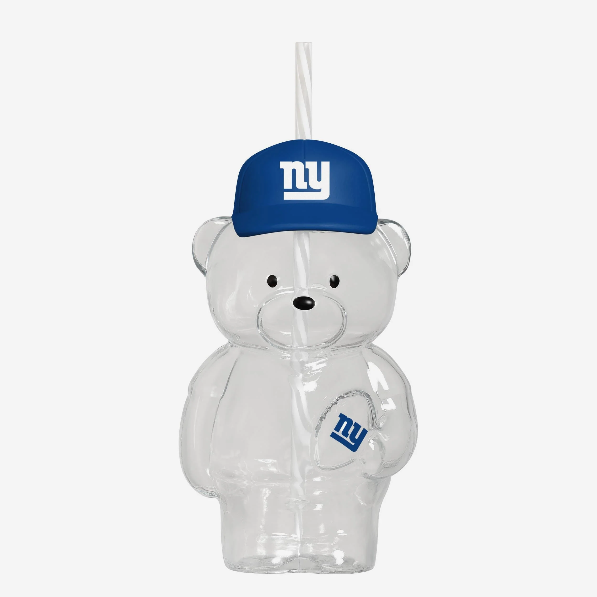 New York Giants Glass Bear Tumbler