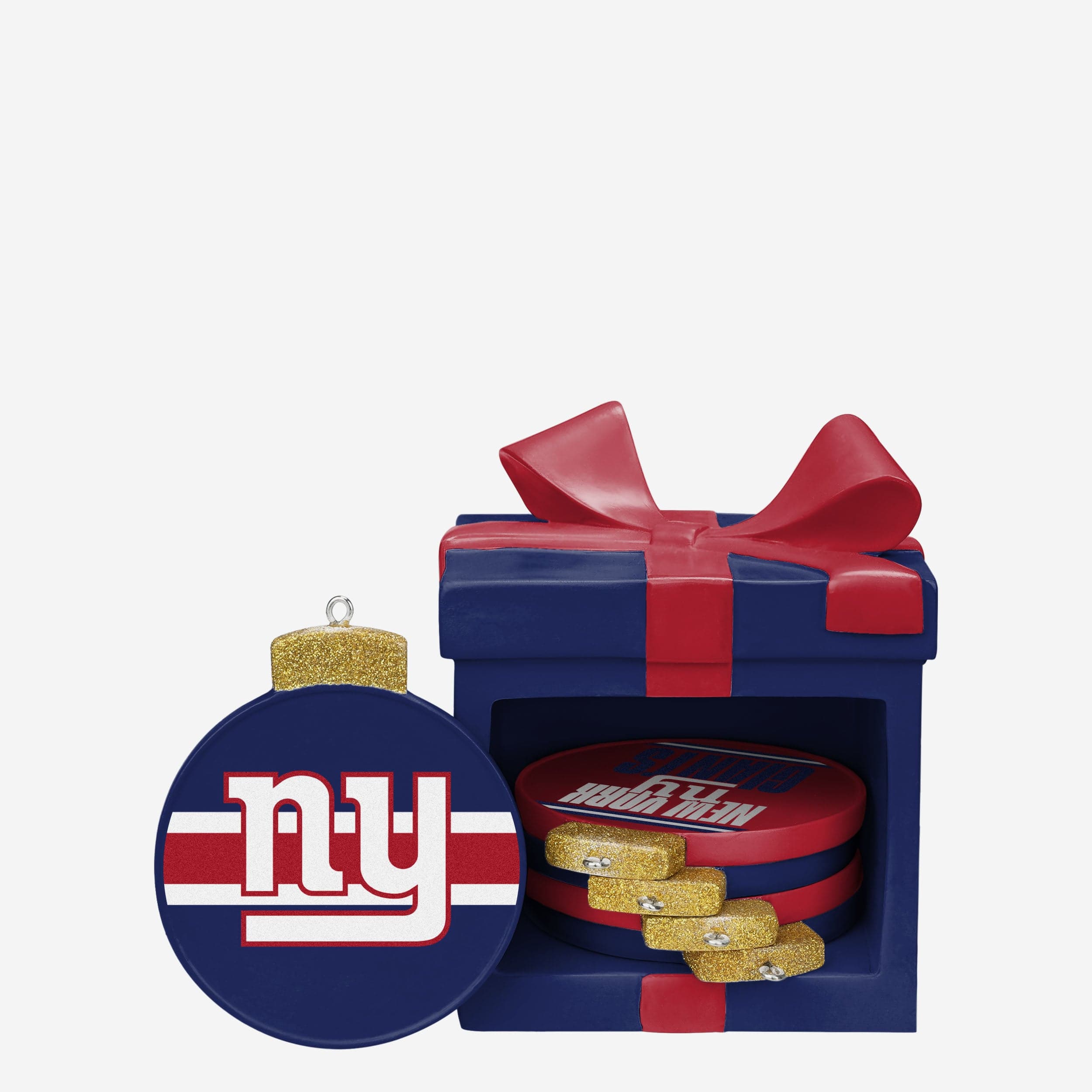 New York Giants Holiday 5 Pack Coaster Set