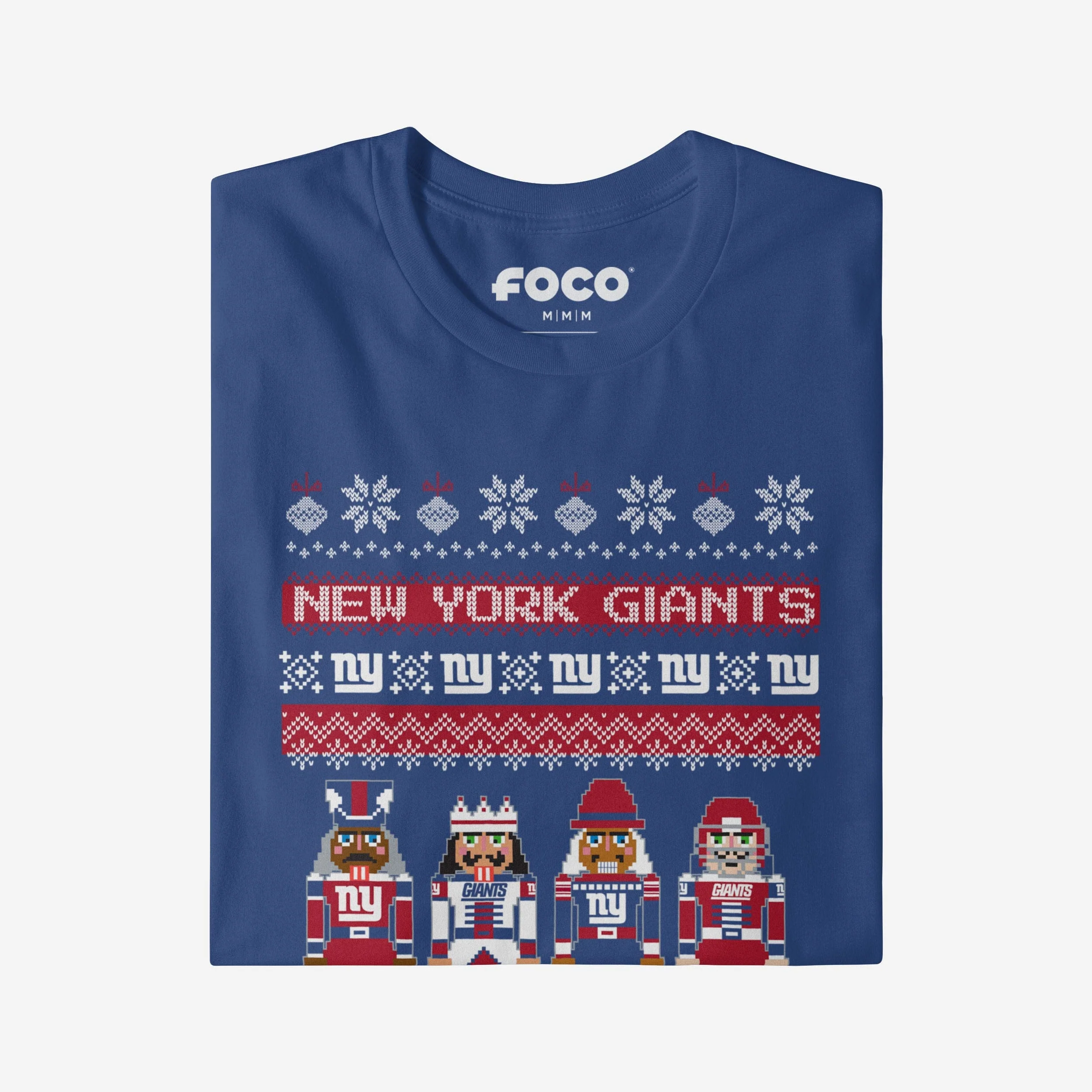 New York Giants Holiday Nutcracker Sweater T-Shirt - Image 4