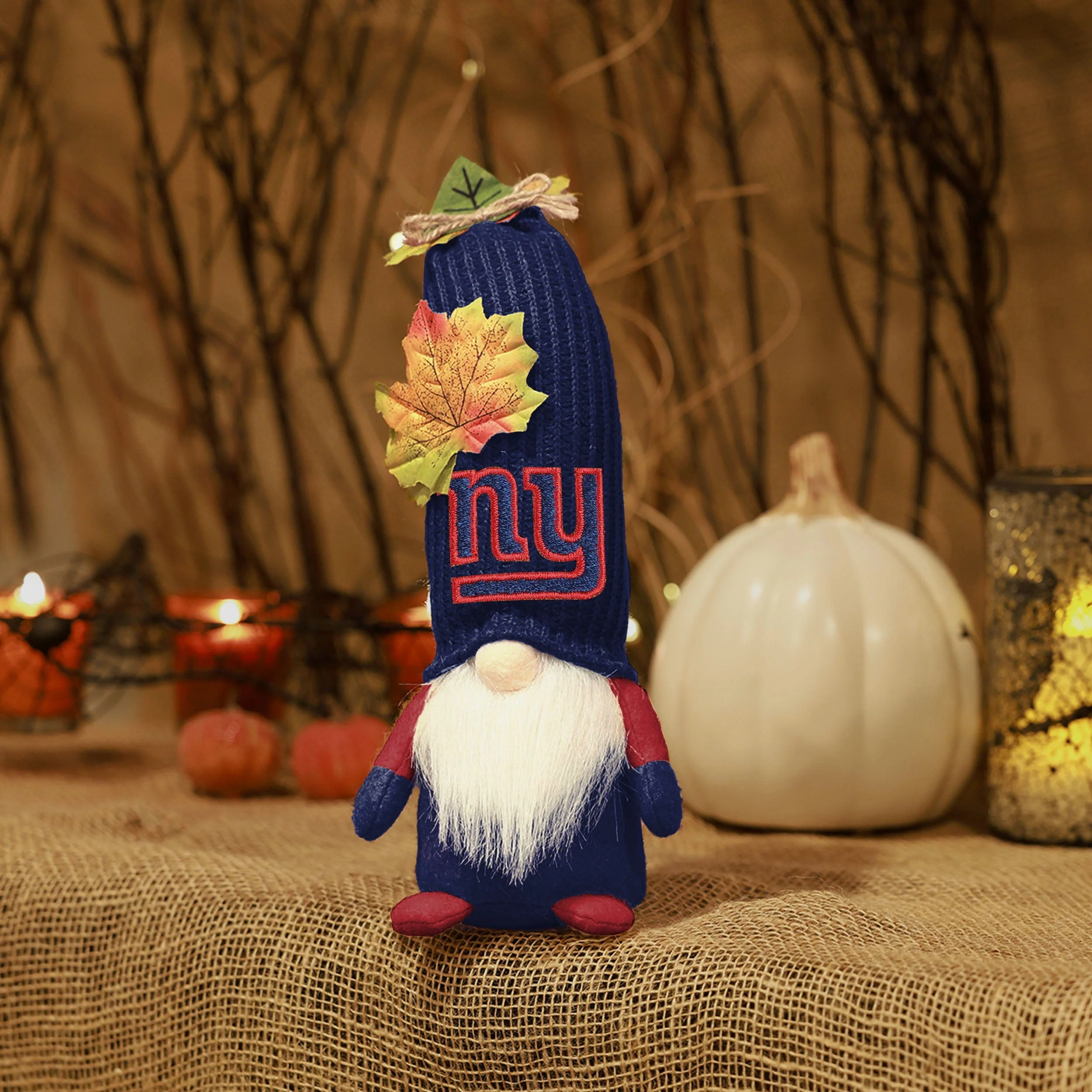 New York Giants Mixed Material Harvest Plush Gnome - Image 5