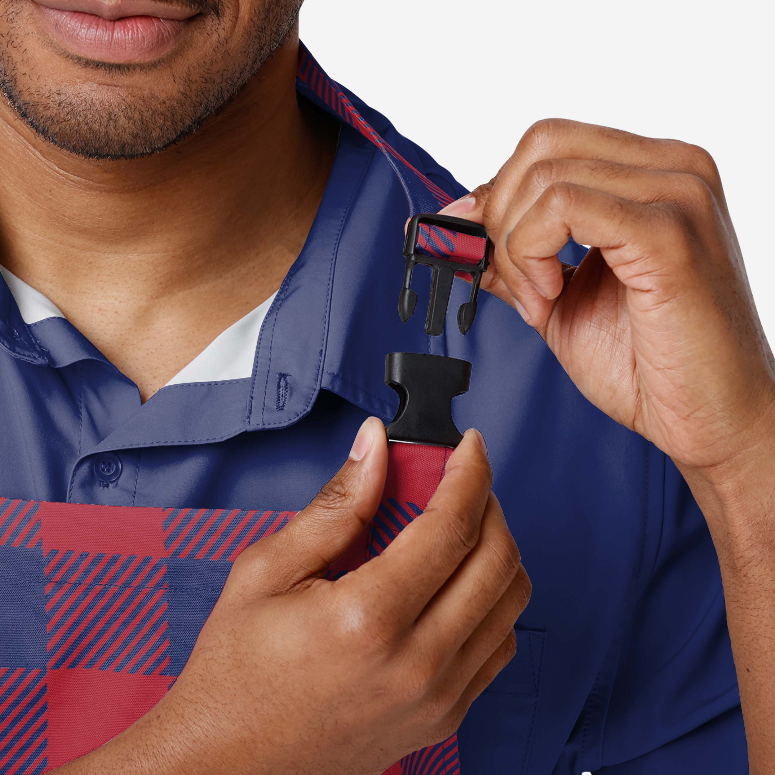 New York Giants Plaid Apron - Image 3
