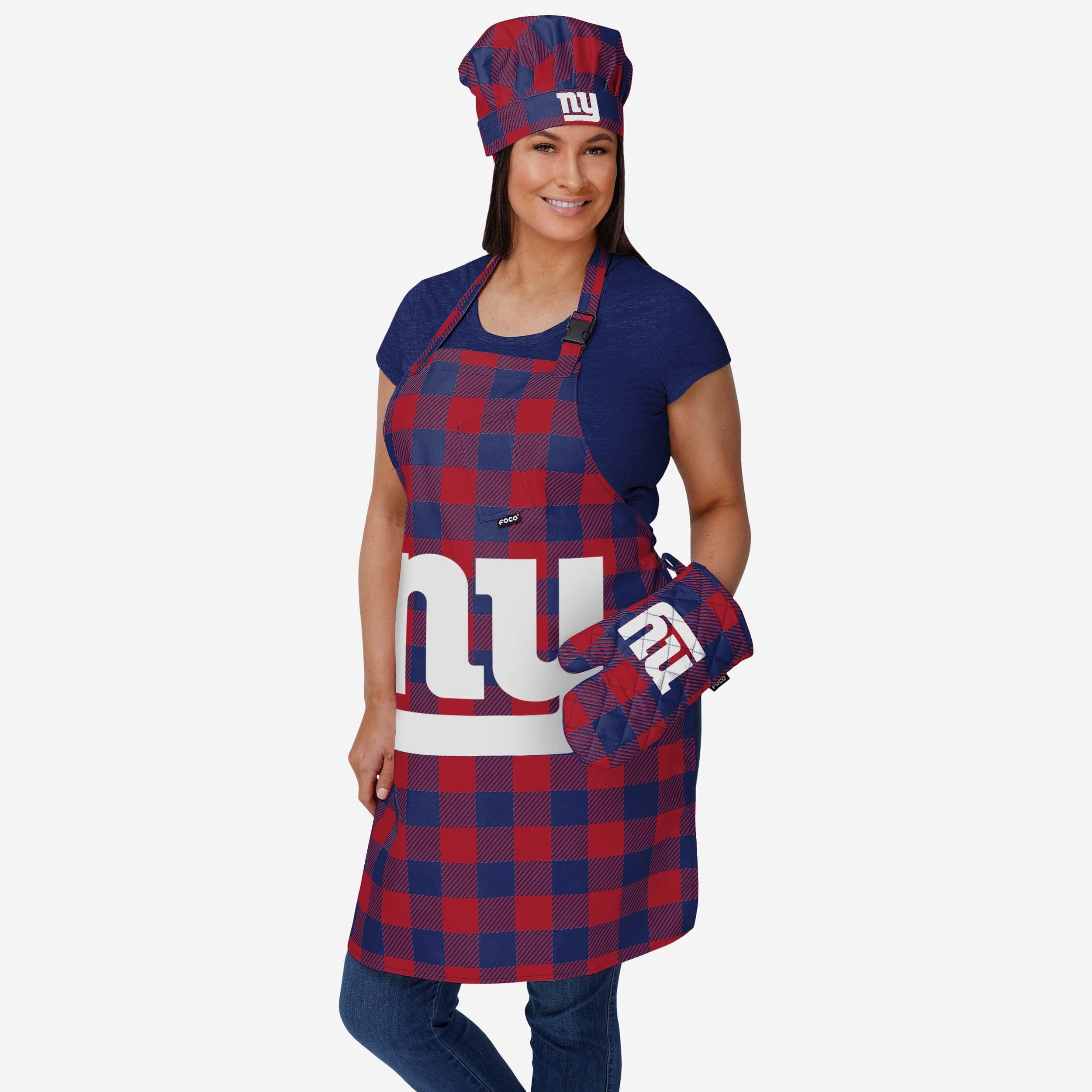 New York Giants Plaid Chef Set - Image 2