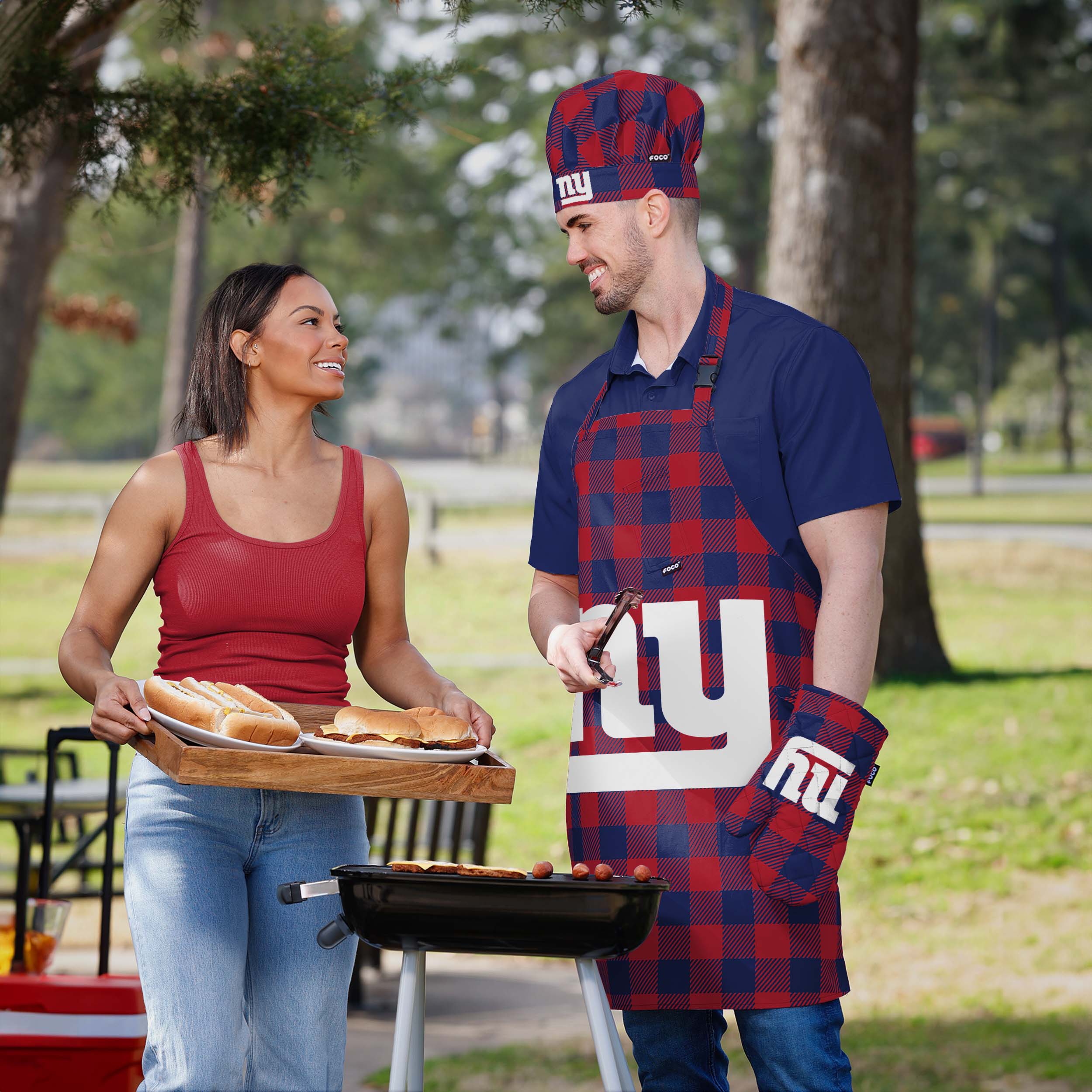 New York Giants Plaid Chef Set - Image 5
