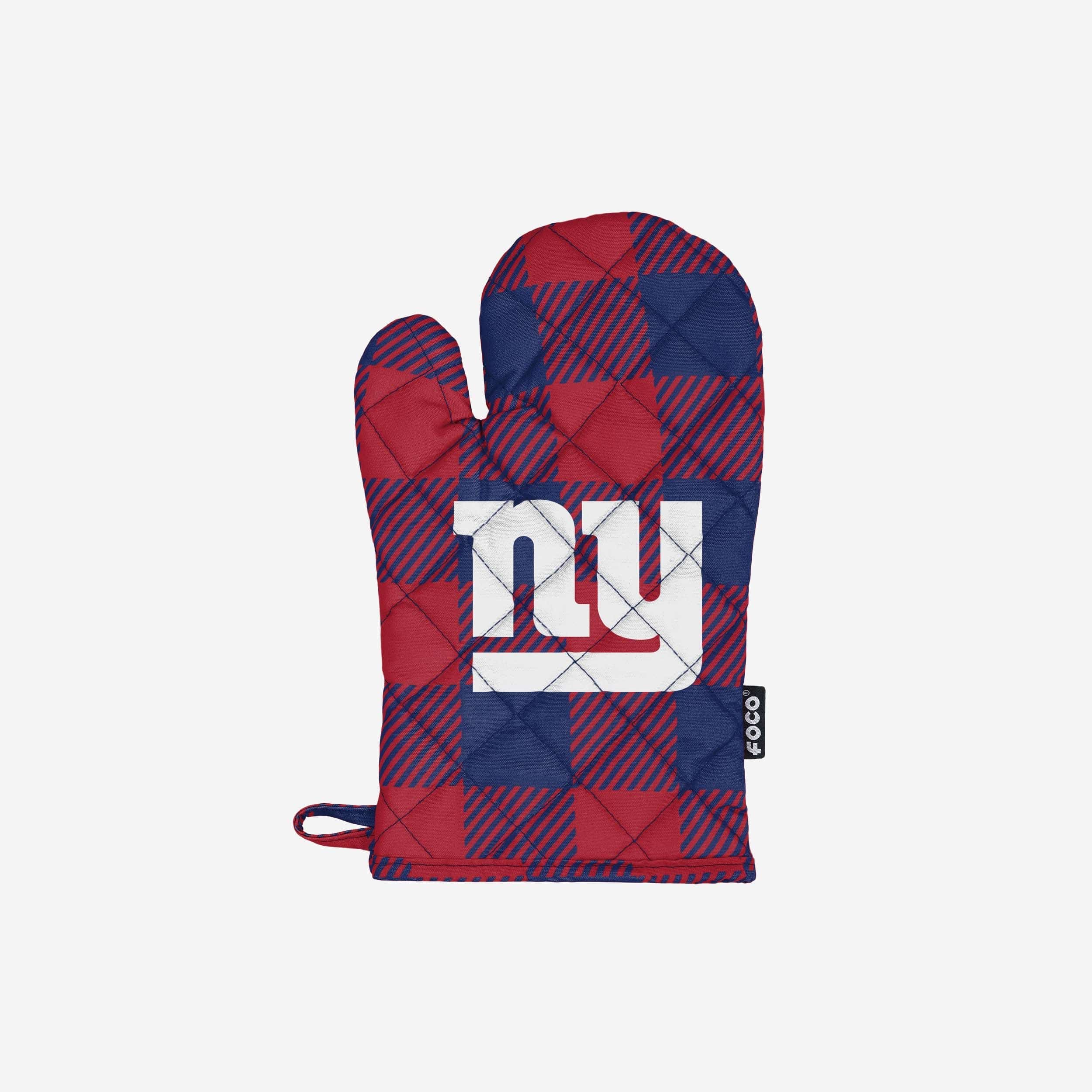 New York Giants Plaid Oven Mitt