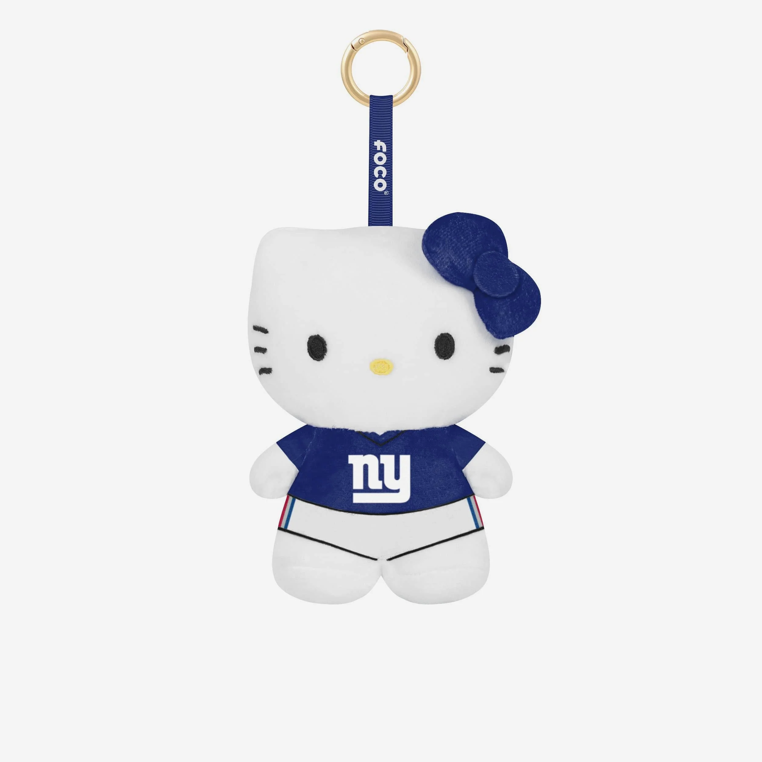 New York Giants Plush Hello Kitty® Bag Charm Keychain