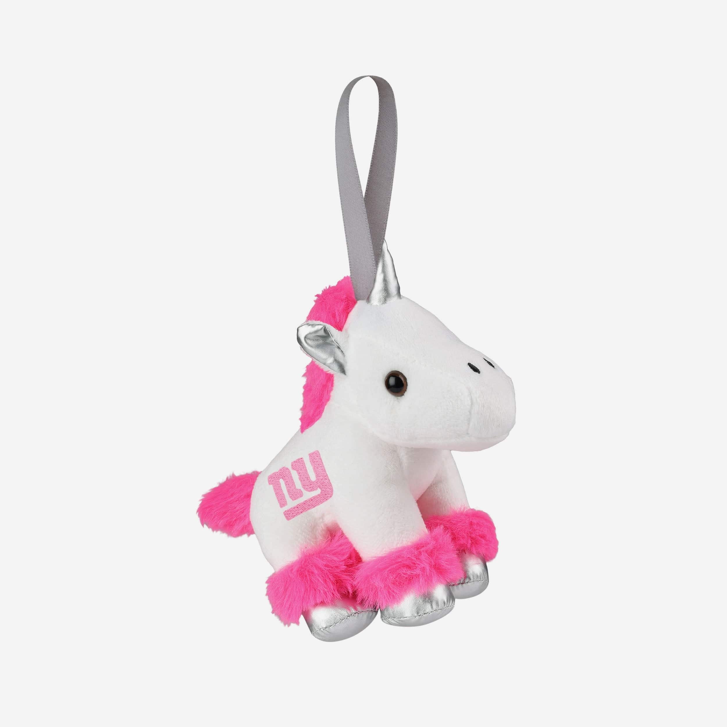 New York Giants Plush Unicorn Ornament