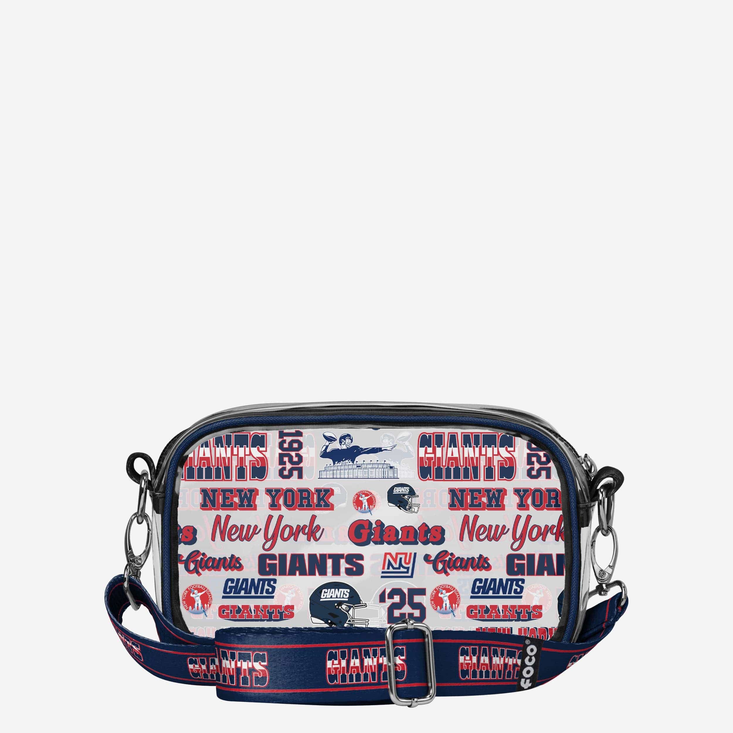 New York Giants Repeat Retro Print Clear Crossbody Bag - Image 5