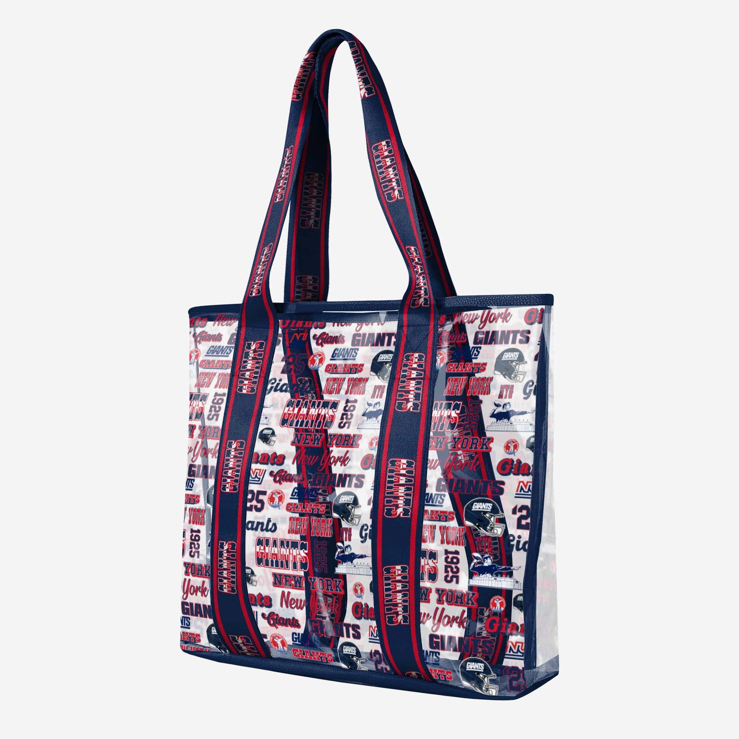 New York Giants Repeat Retro Print Clear Tote Bag - Image 2