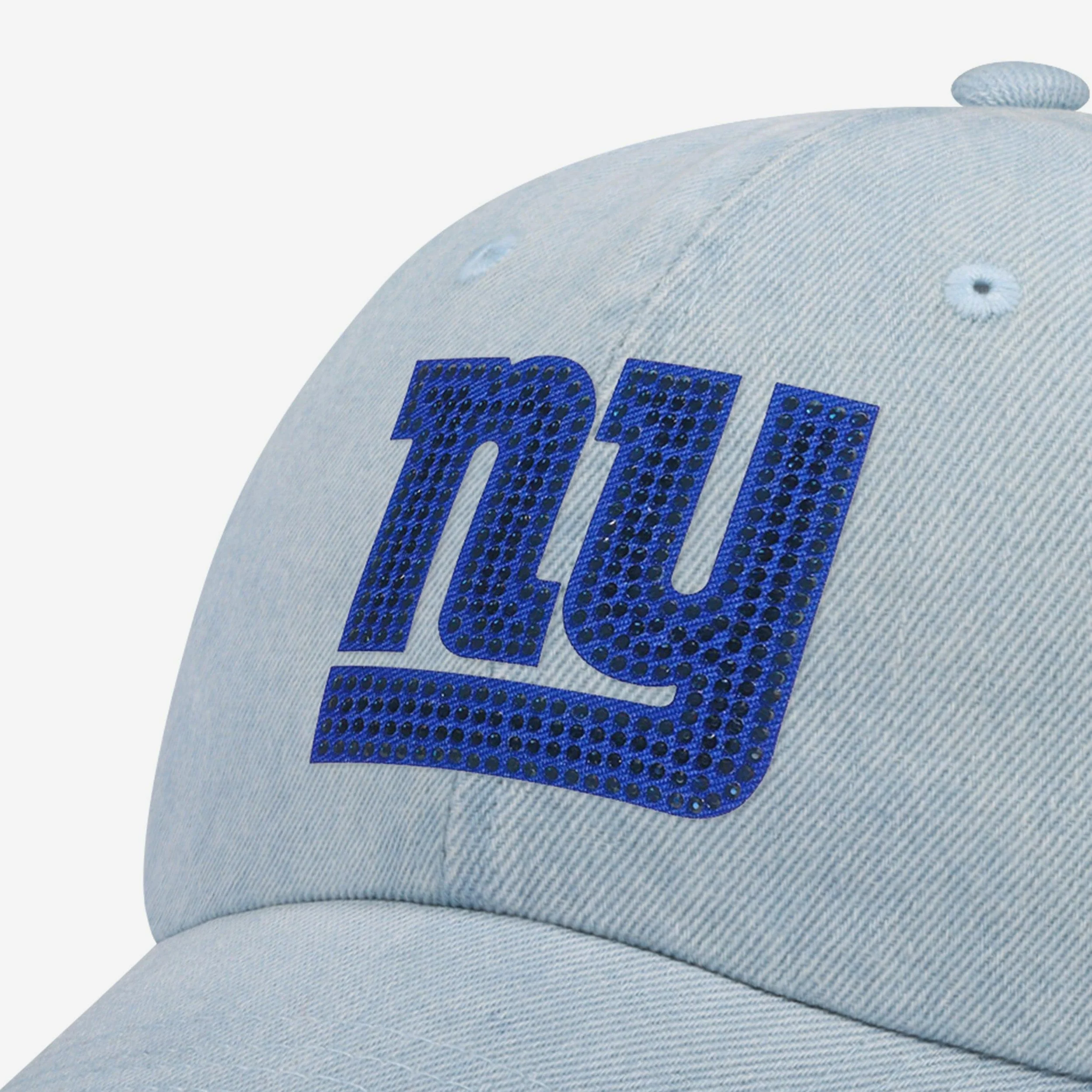 New York Giants Rhinestone Logo Denim Casual Cap - Image 2