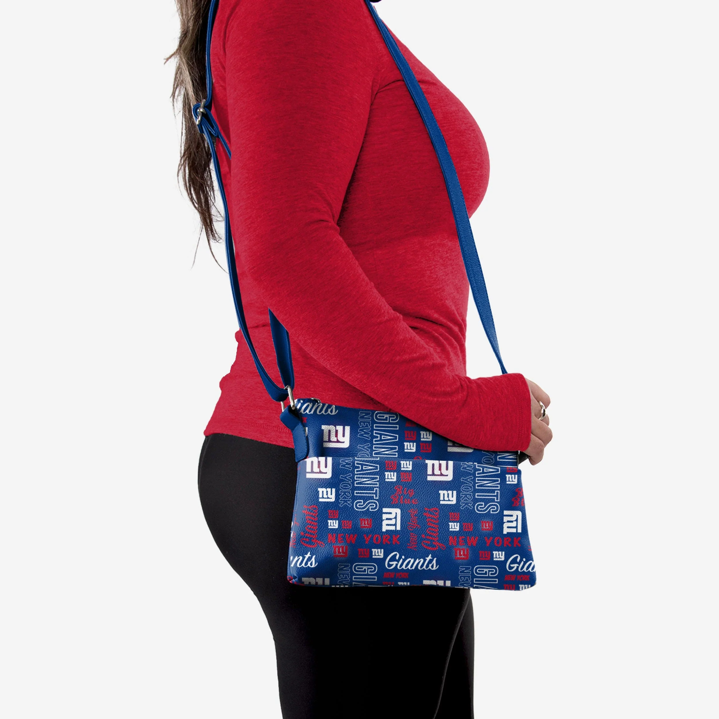 New York Giants Spirited Style Printed Collection Foldover Tote Bag - Image 2