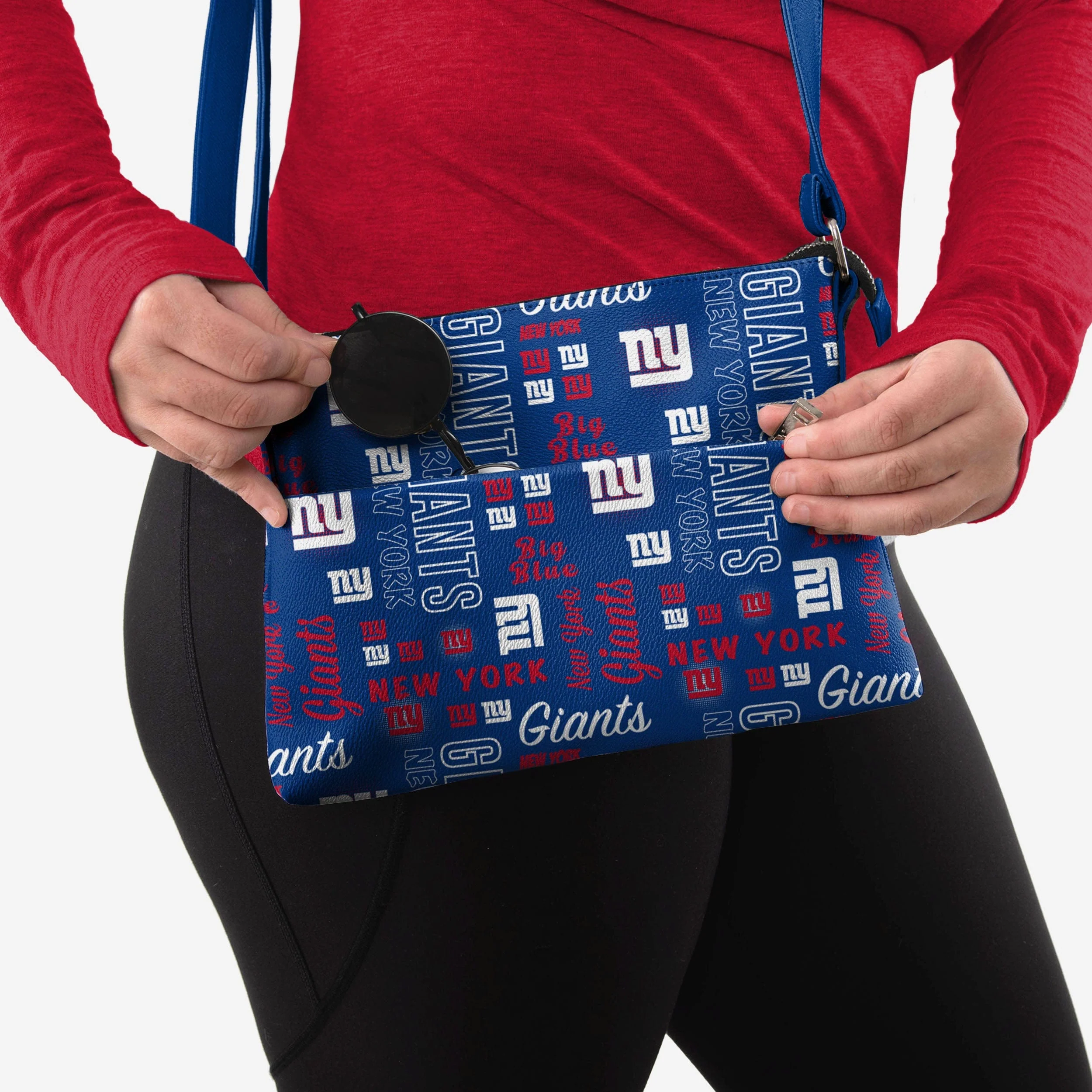 New York Giants Spirited Style Printed Collection Foldover Tote Bag - Image 3