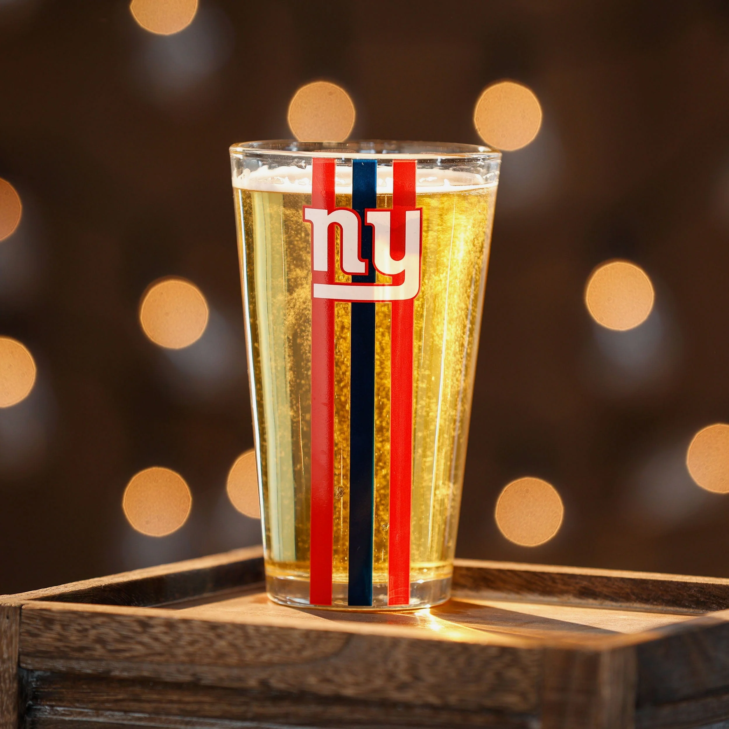 New York Giants Team Stripe Pint Glass - Image 2
