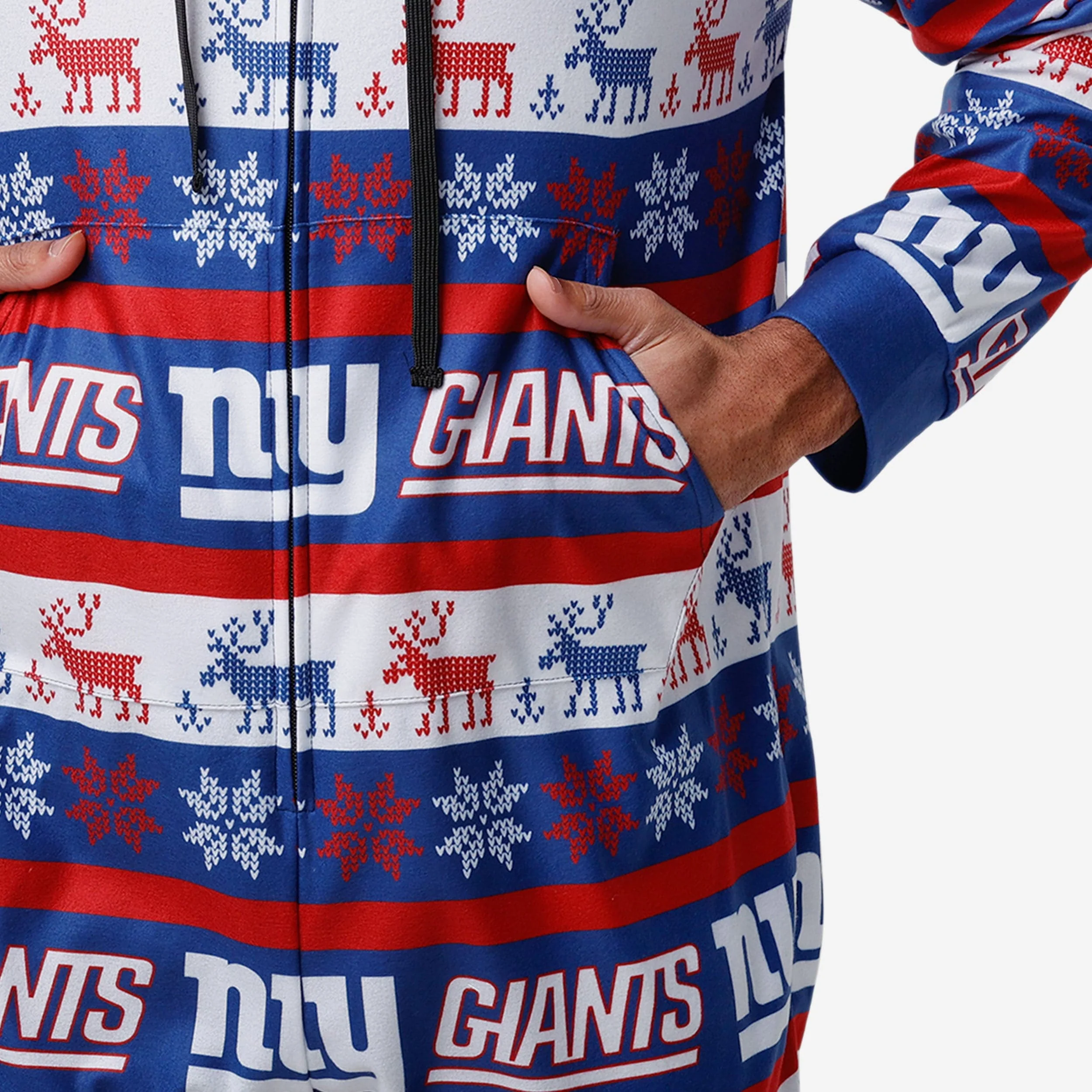 New York Giants Ugly Short One Piece Pajamas - Image 4