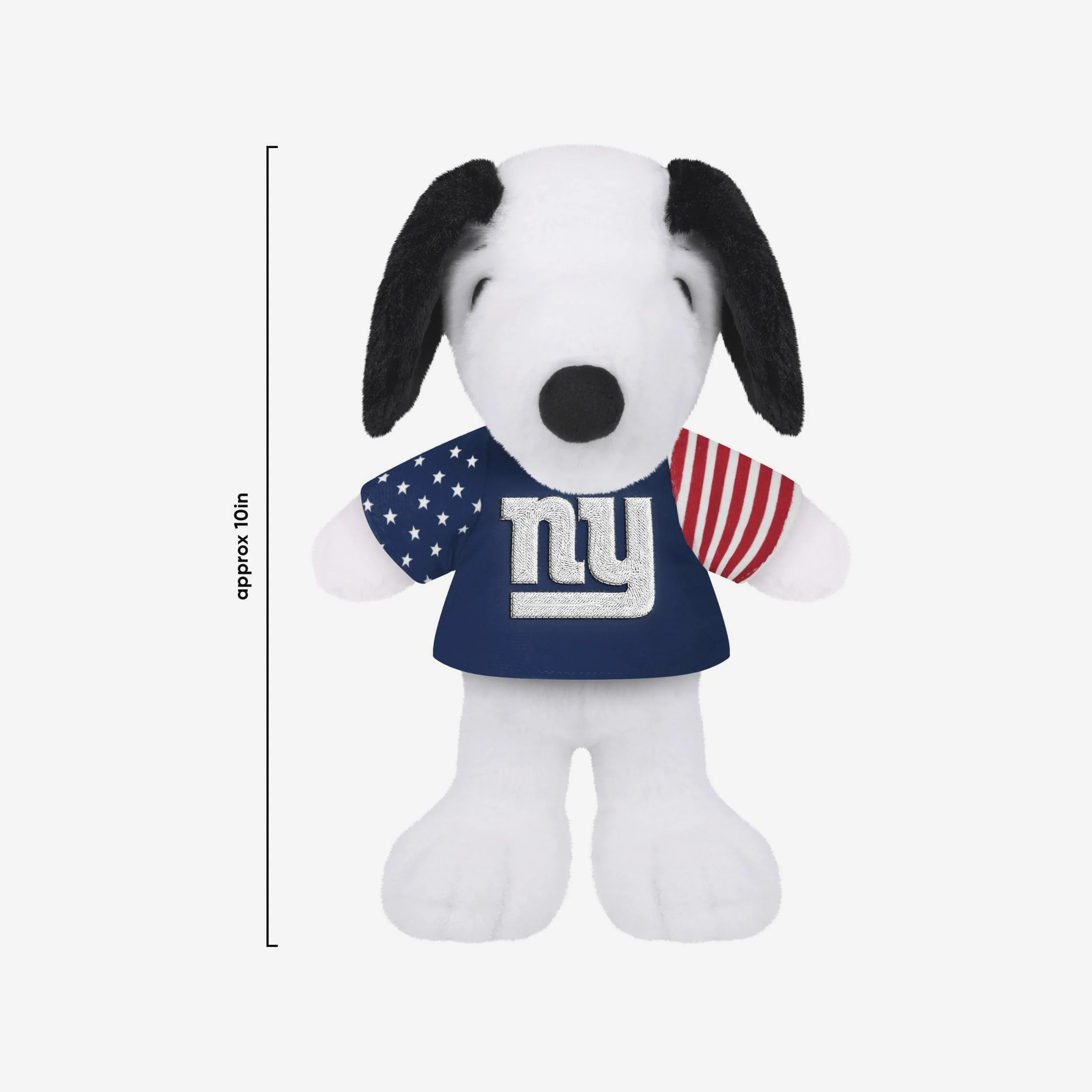 New York Giants USA Flag Snoopy Peanuts Team Jersey Plush - Image 3
