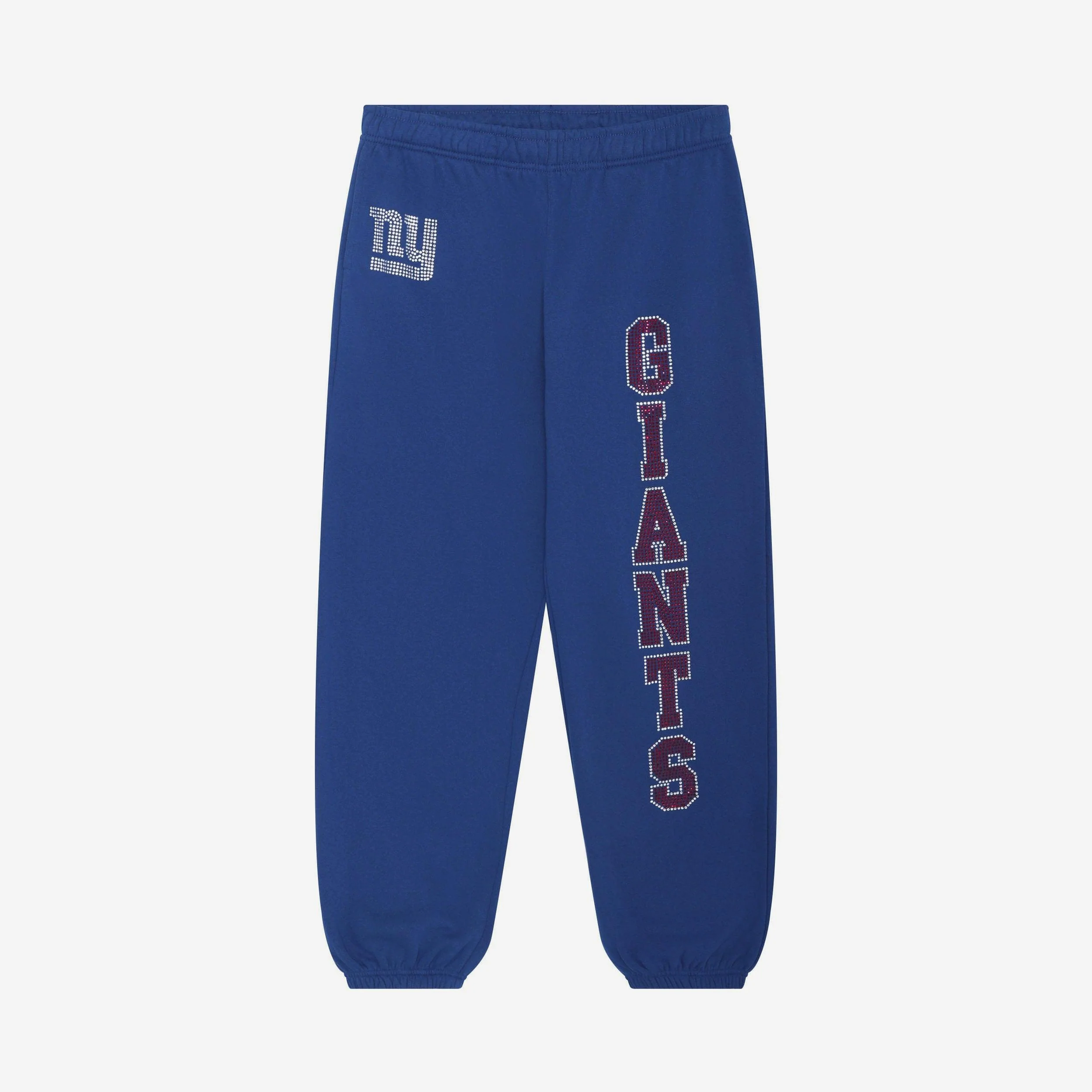 New York Giants Womens Big Wordmark Rhinestone Sweatpants - Image 6
