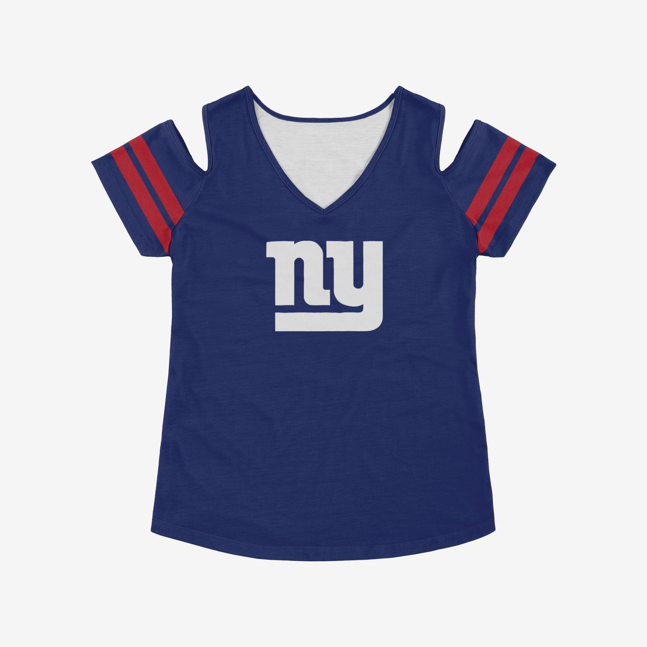 New York Giants Womens Cold Shoulder T-Shirt - Image 4