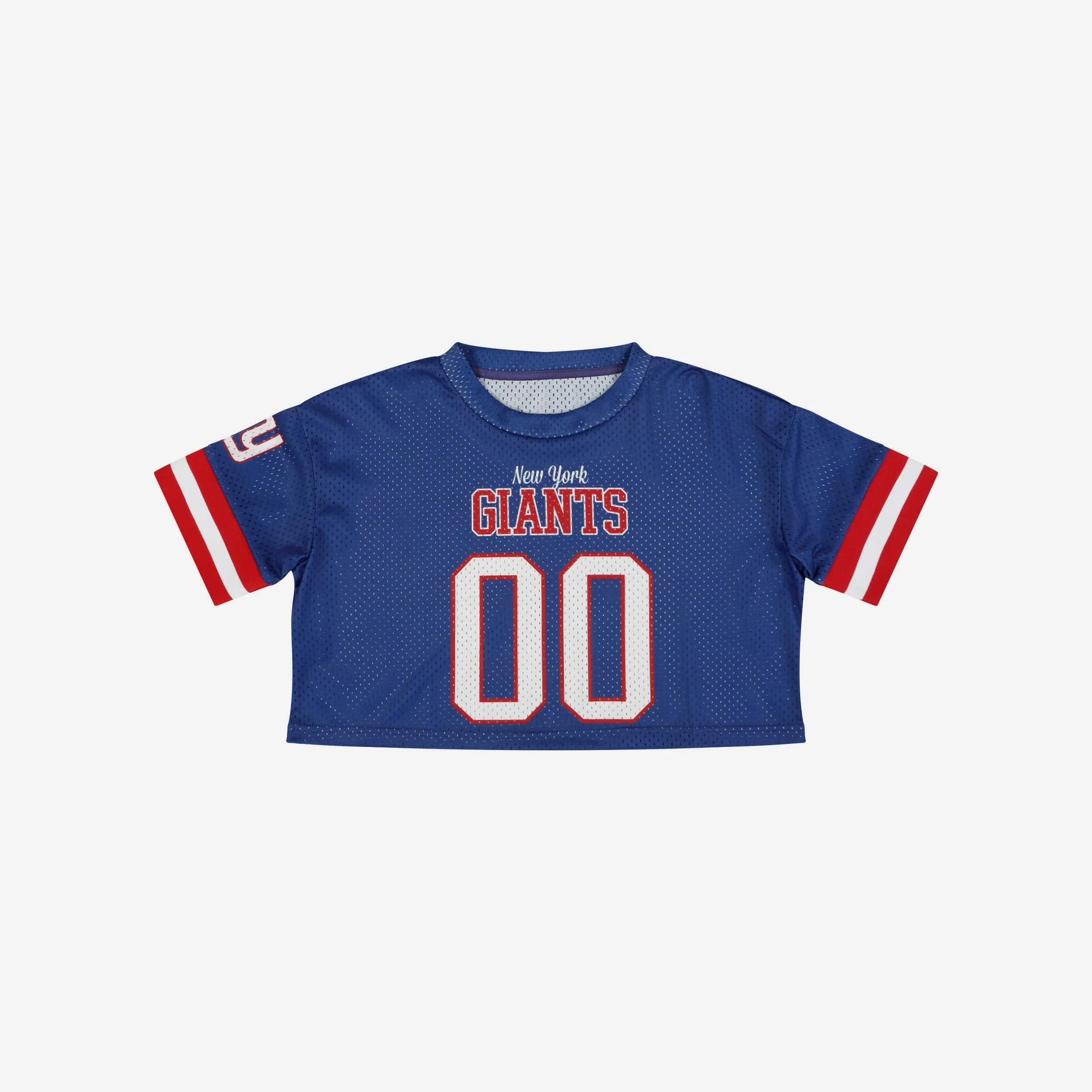 New York Giants Womens Gameday Mesh Crop Top - Image 3