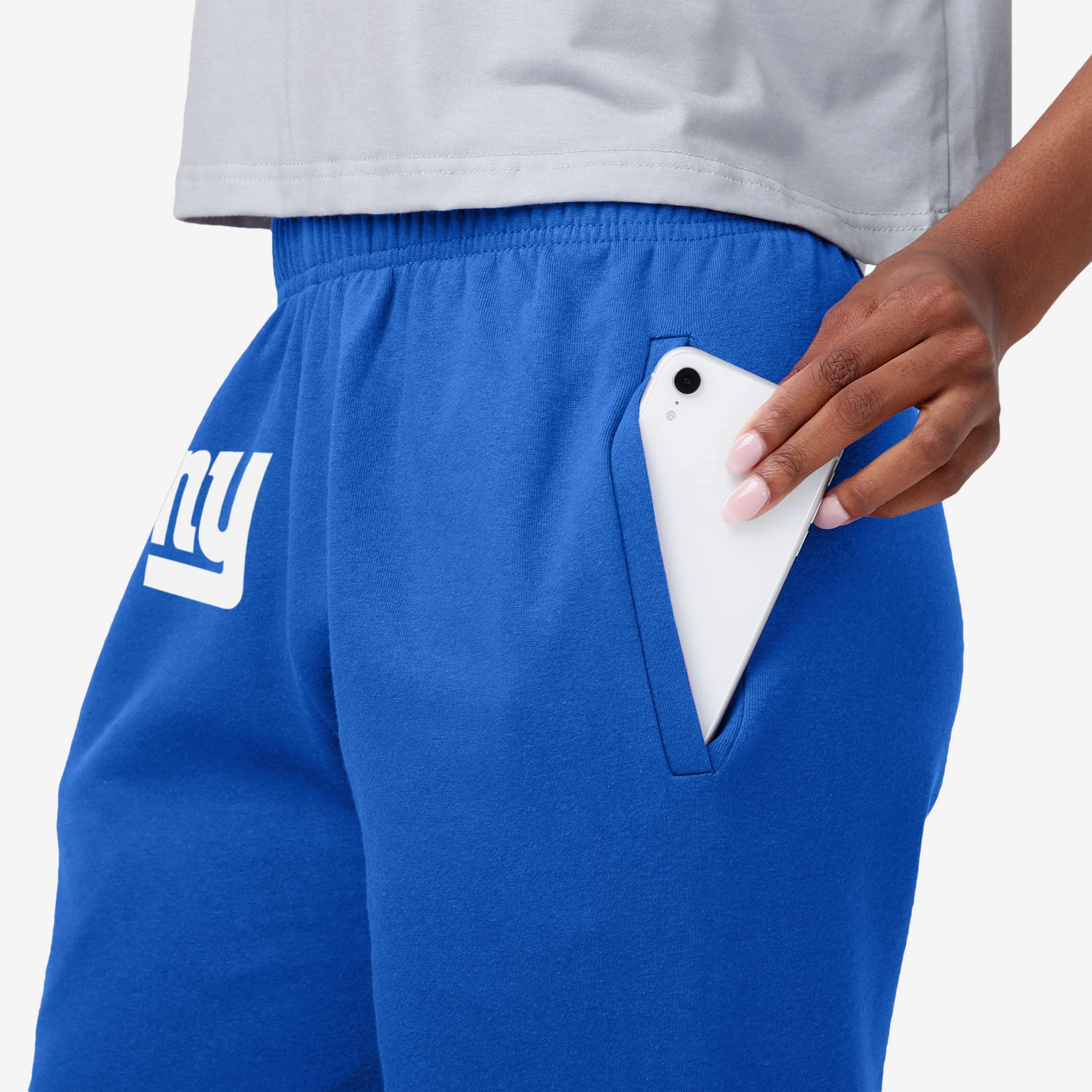 New York Giants Womens Script Wordmark Team Color Sweatpants - Image 3