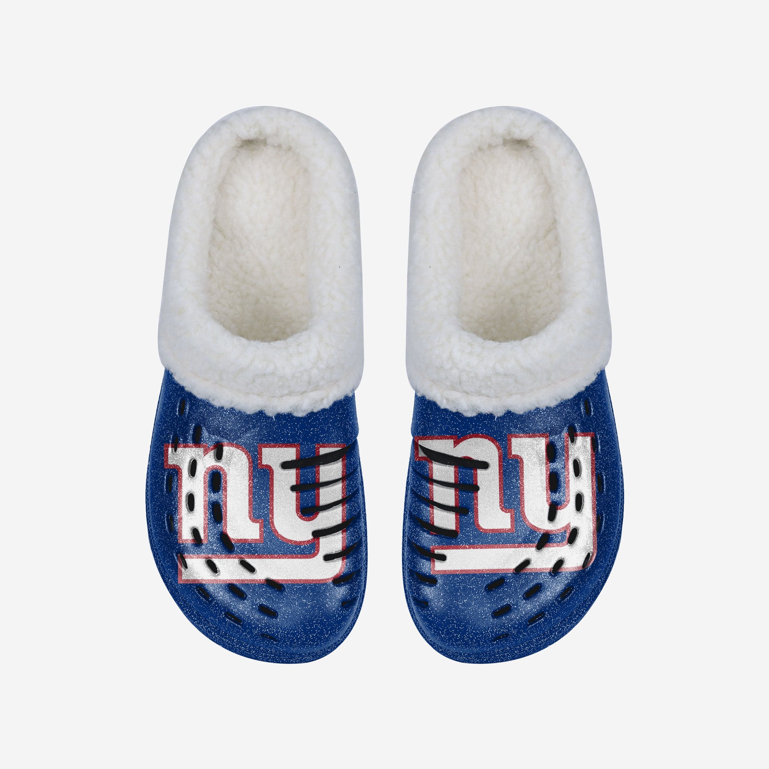 New York Giants Womens Sherpa Lined Glitter Clog - Image 4