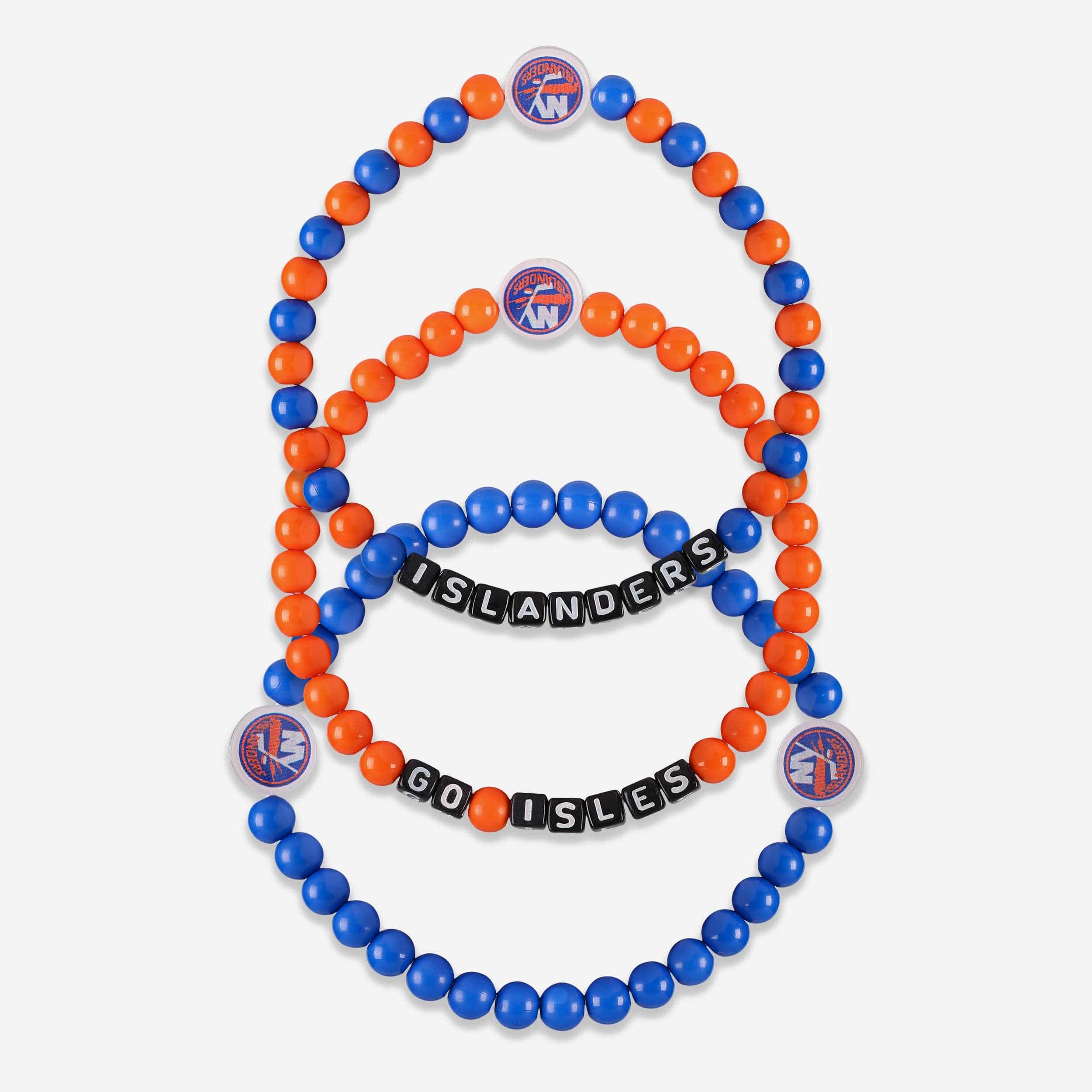 New York Islanders 3 Pack Beaded Friendship Bracelet