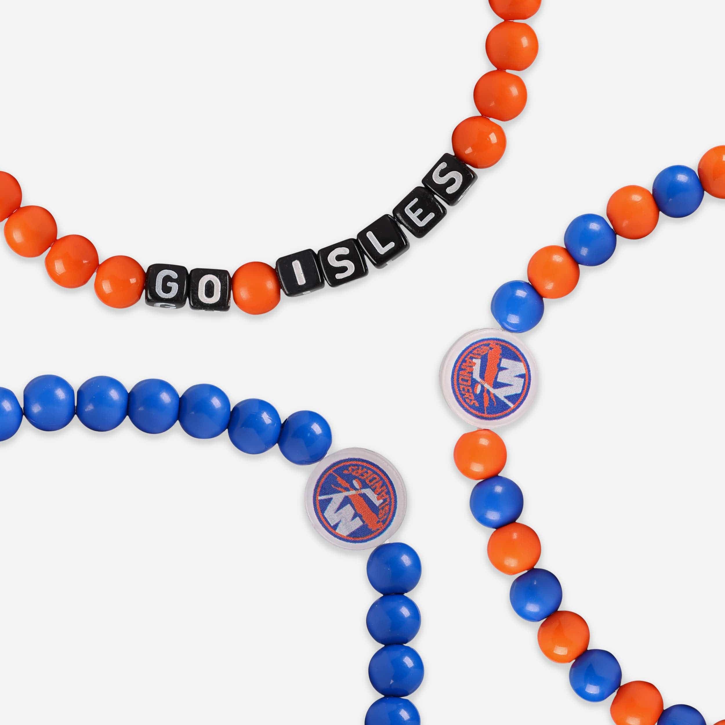 New York Islanders 3 Pack Beaded Friendship Bracelet - Image 2