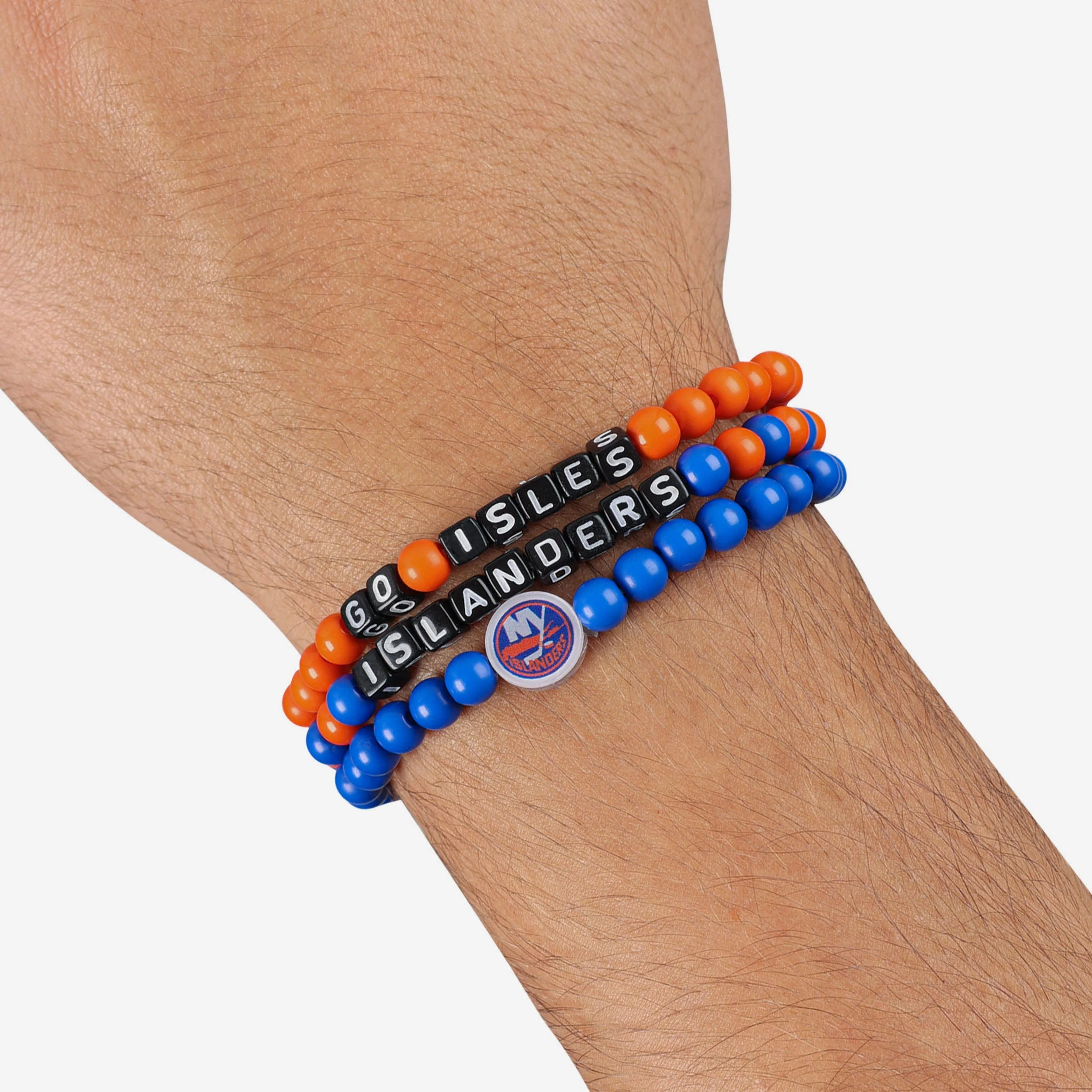 New York Islanders 3 Pack Beaded Friendship Bracelet - Image 4