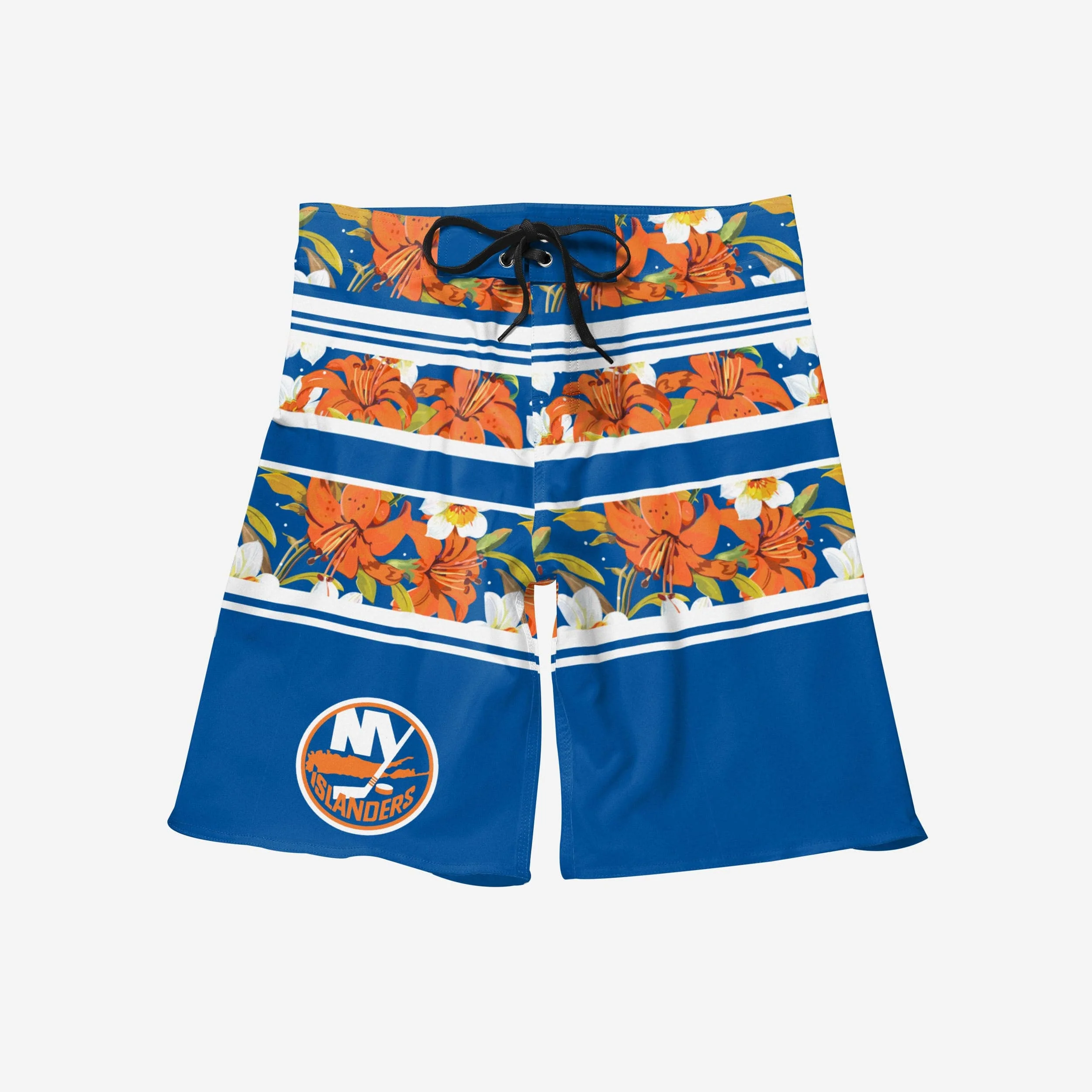 New York Islanders Floral Stripe Boardshorts - Image 3
