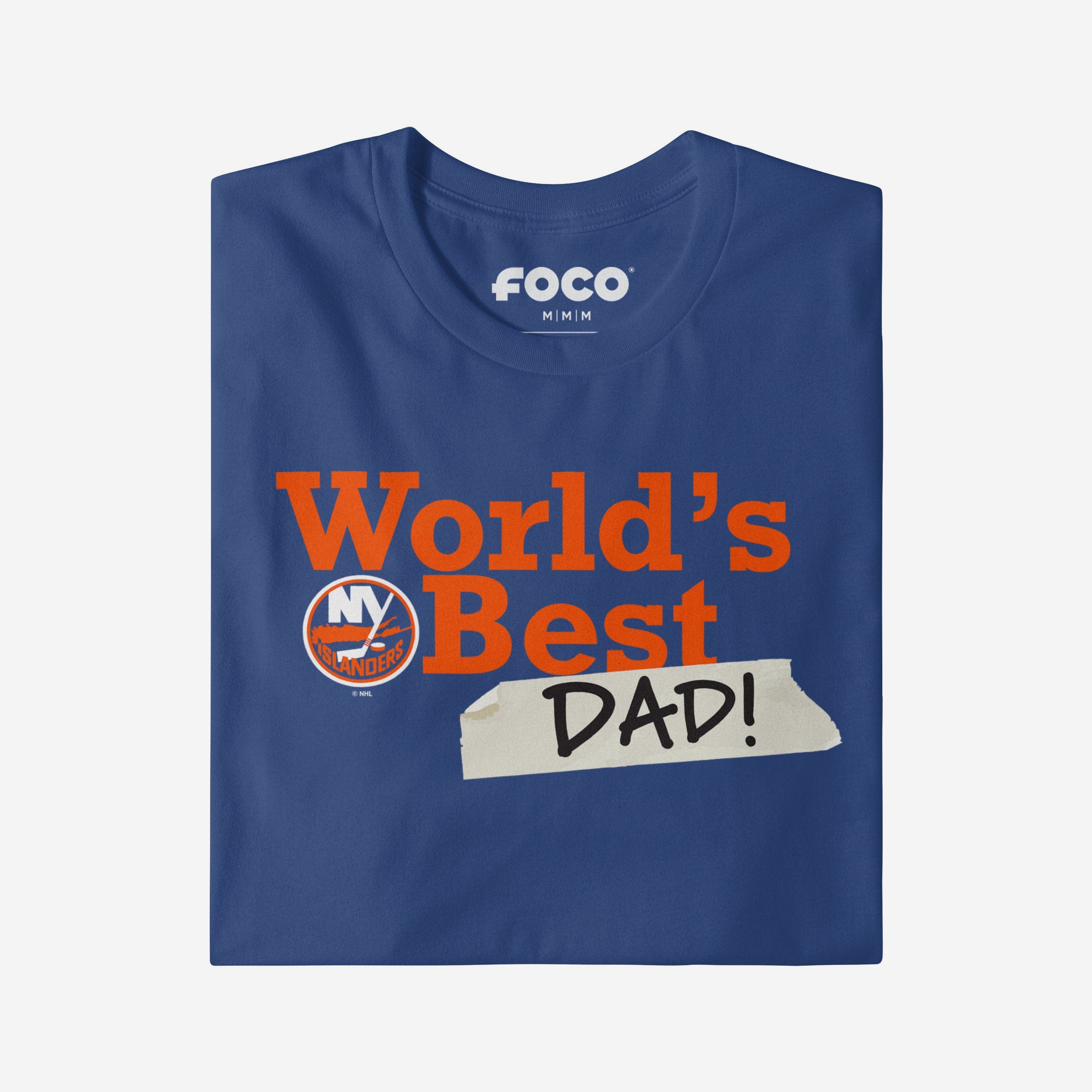 New York Islanders World's Best Dad T-Shirt - Image 3