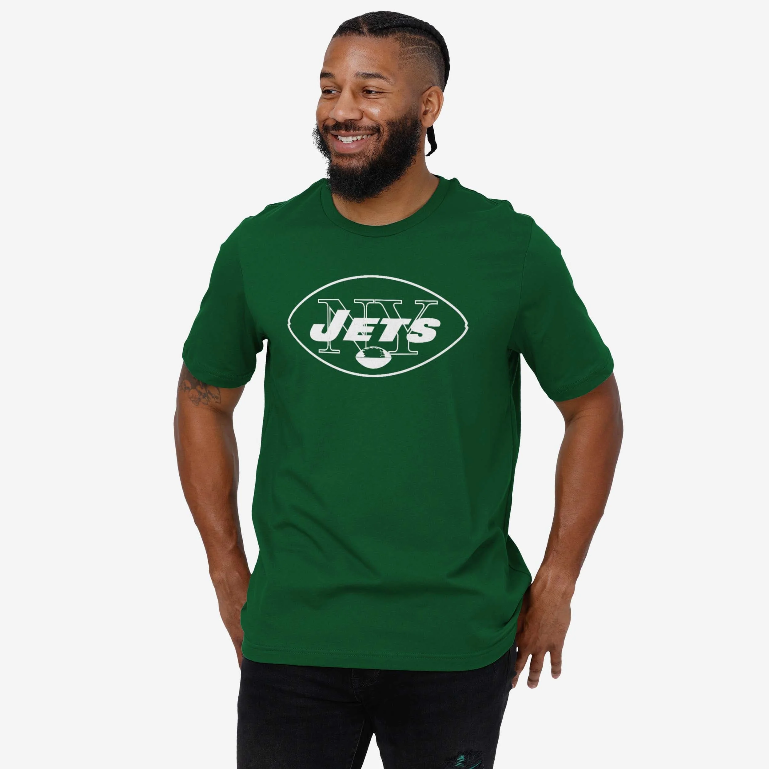 New York Jets 1964 Retro Logo T-Shirt - Image 2