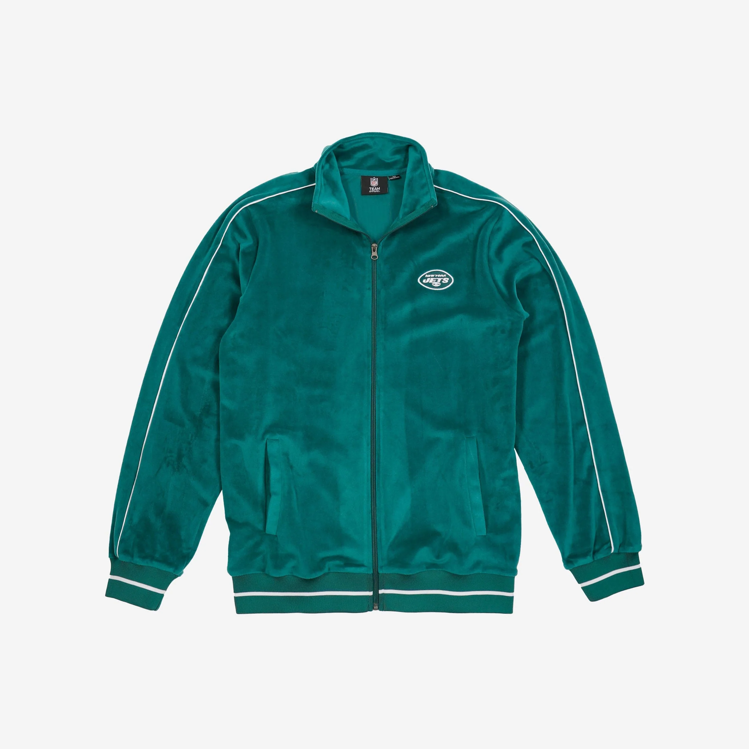 New York Jets 2019 Retro Velour Zip Up Top - Image 6