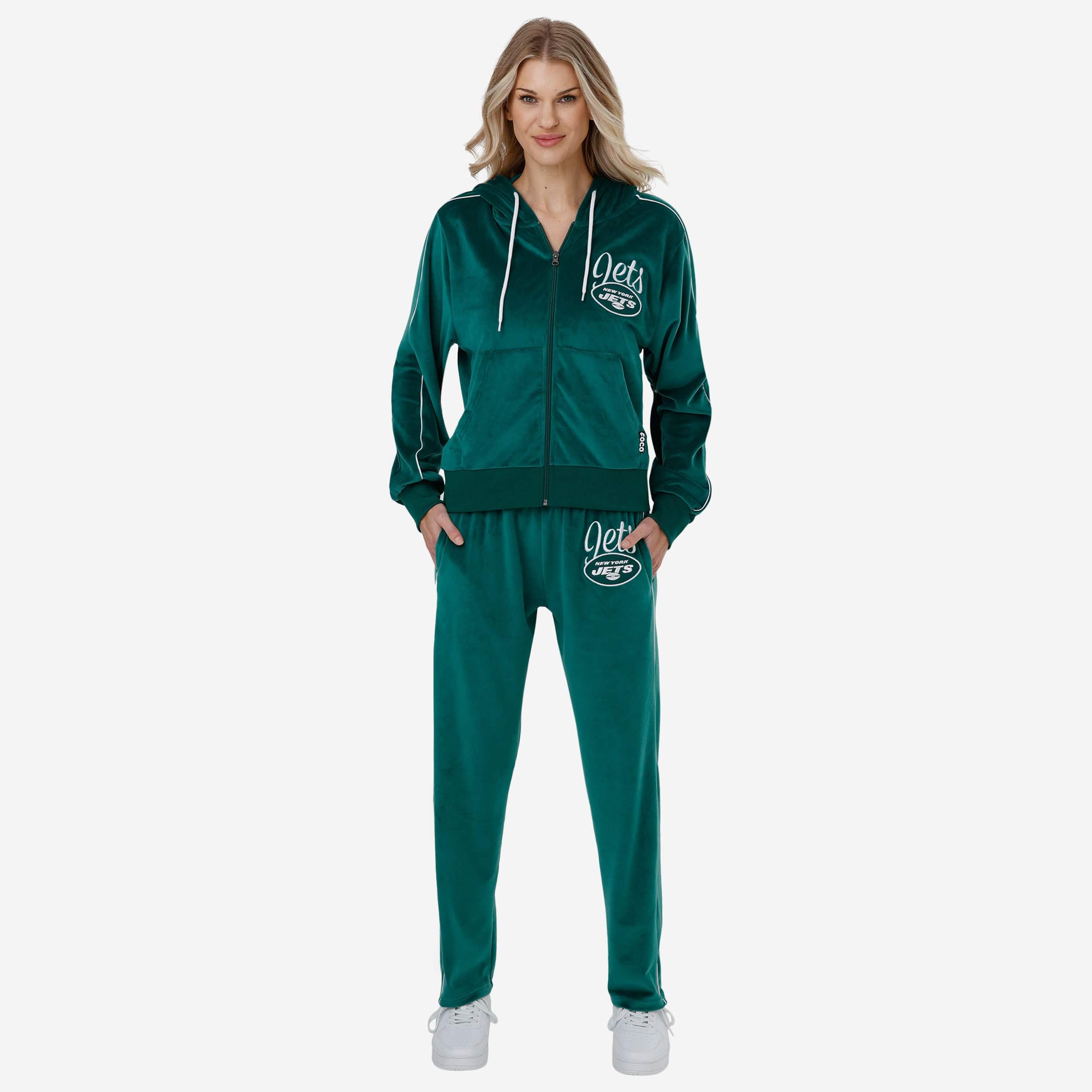 New York Jets 2019 Retro Womens Velour Pants - Image 5