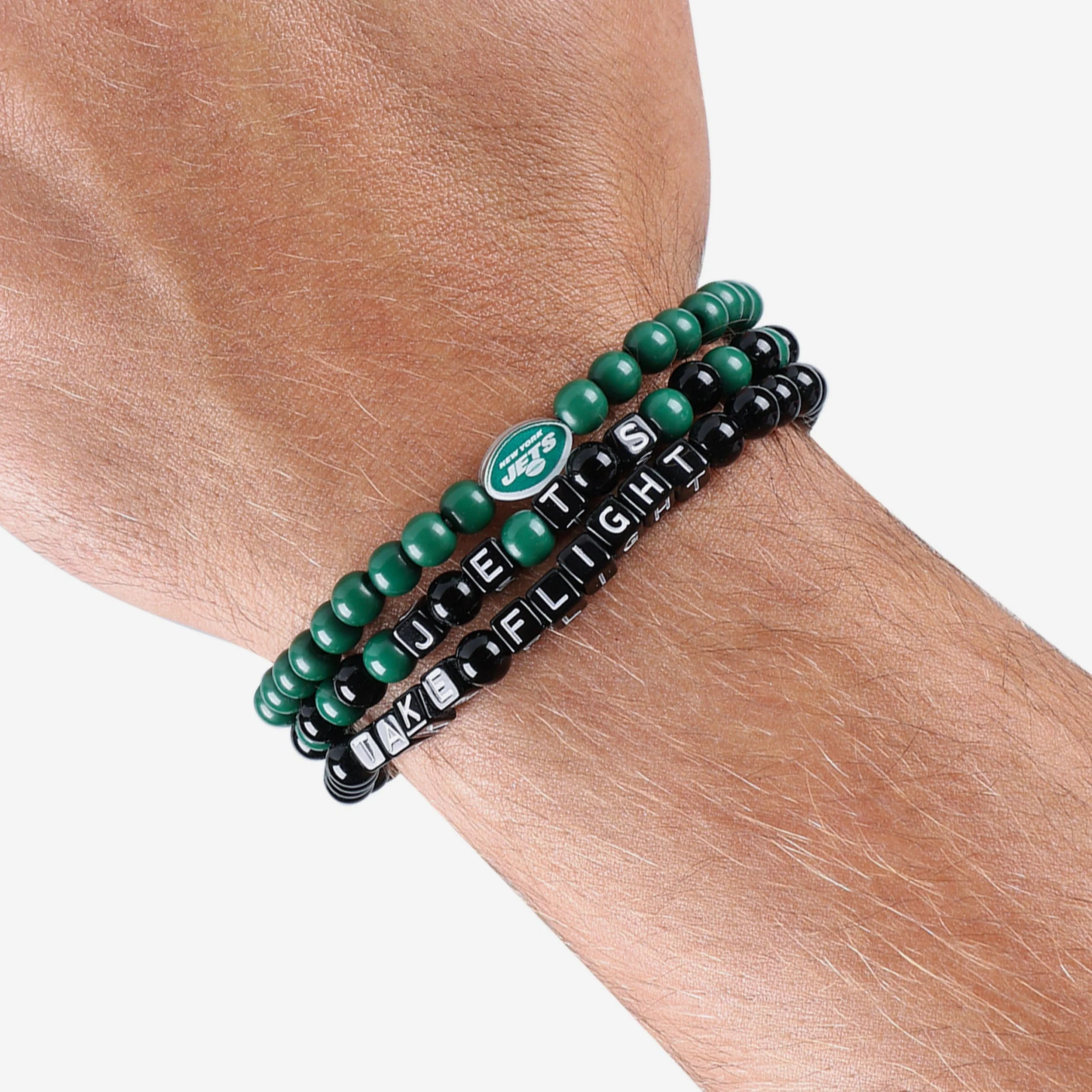 New York Jets 3 Pack Beaded Friendship Bracelet - Image 4