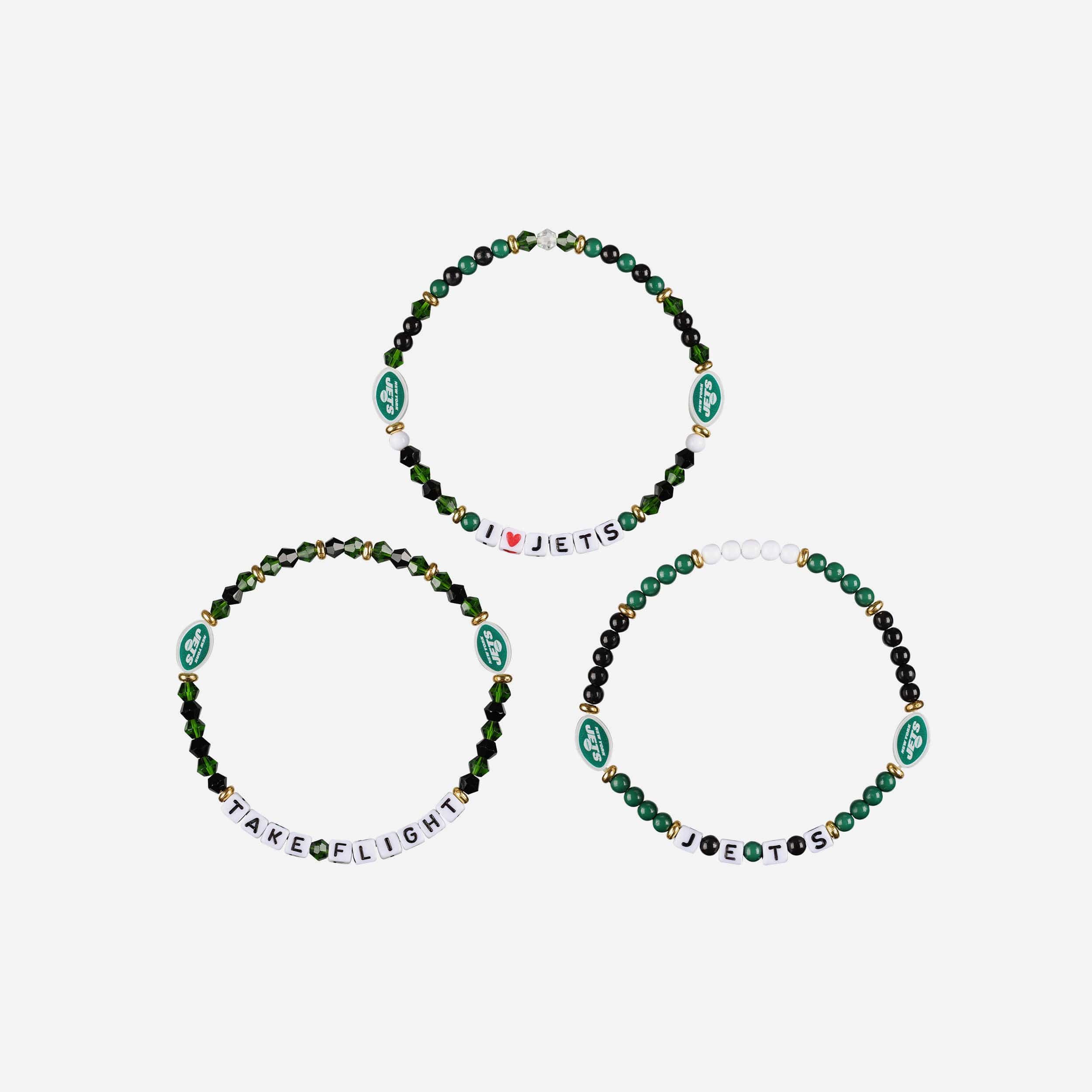 New York Jets 3 Pack Friendship Bracelet - Image 3
