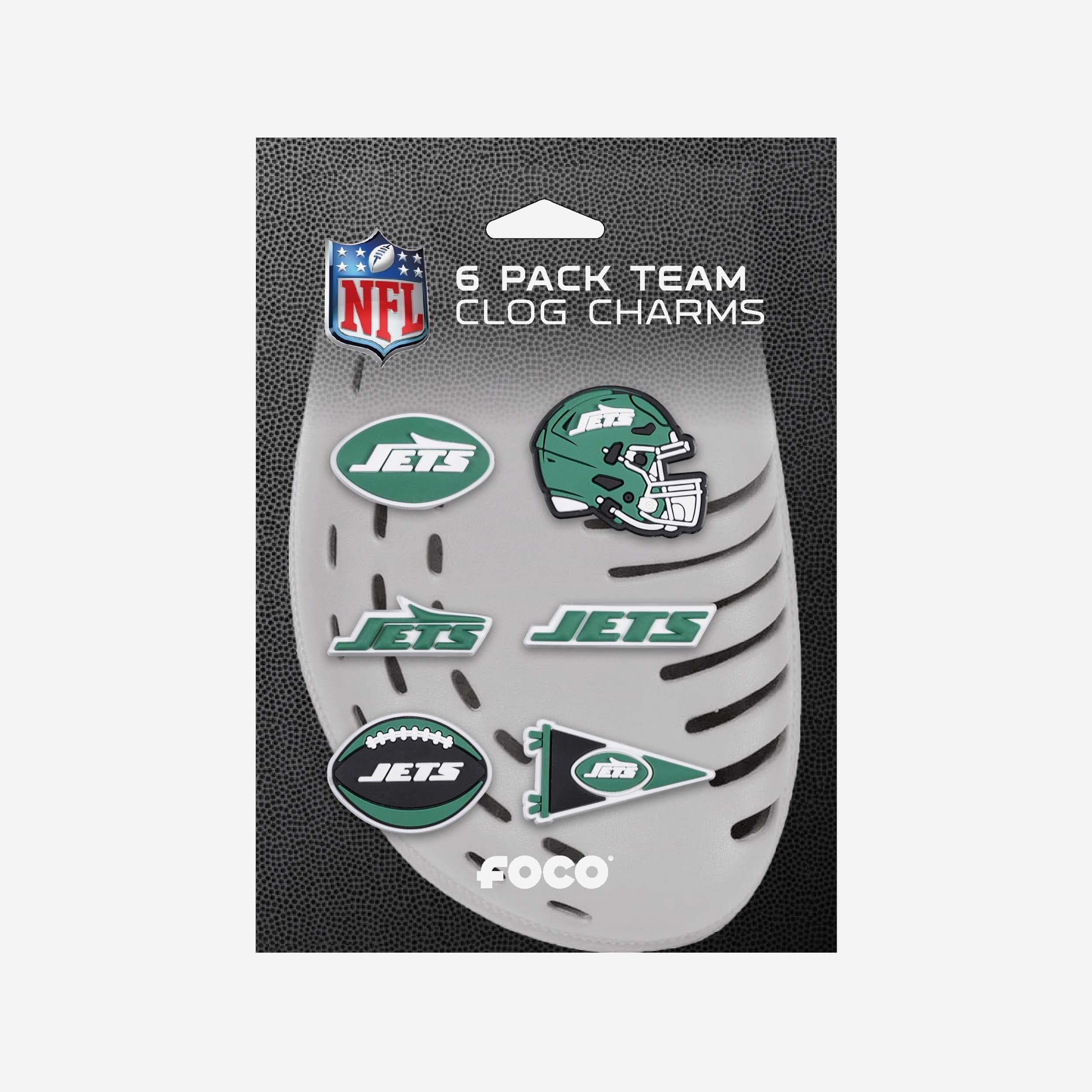 New York Jets 6 Pack Team Clog Charms - Image 3