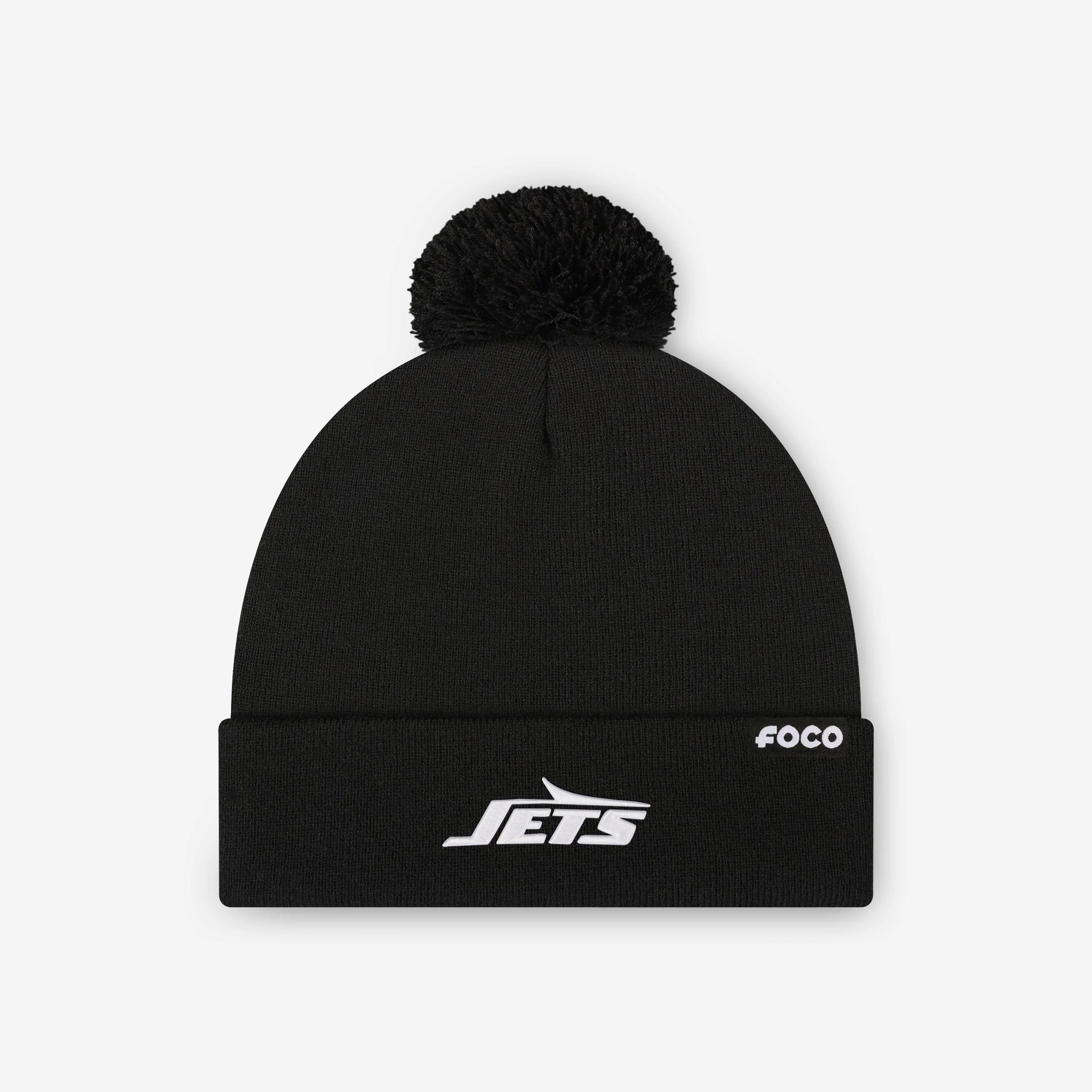 New York Jets Basic Primary Logo Pom Beanie - Image 3