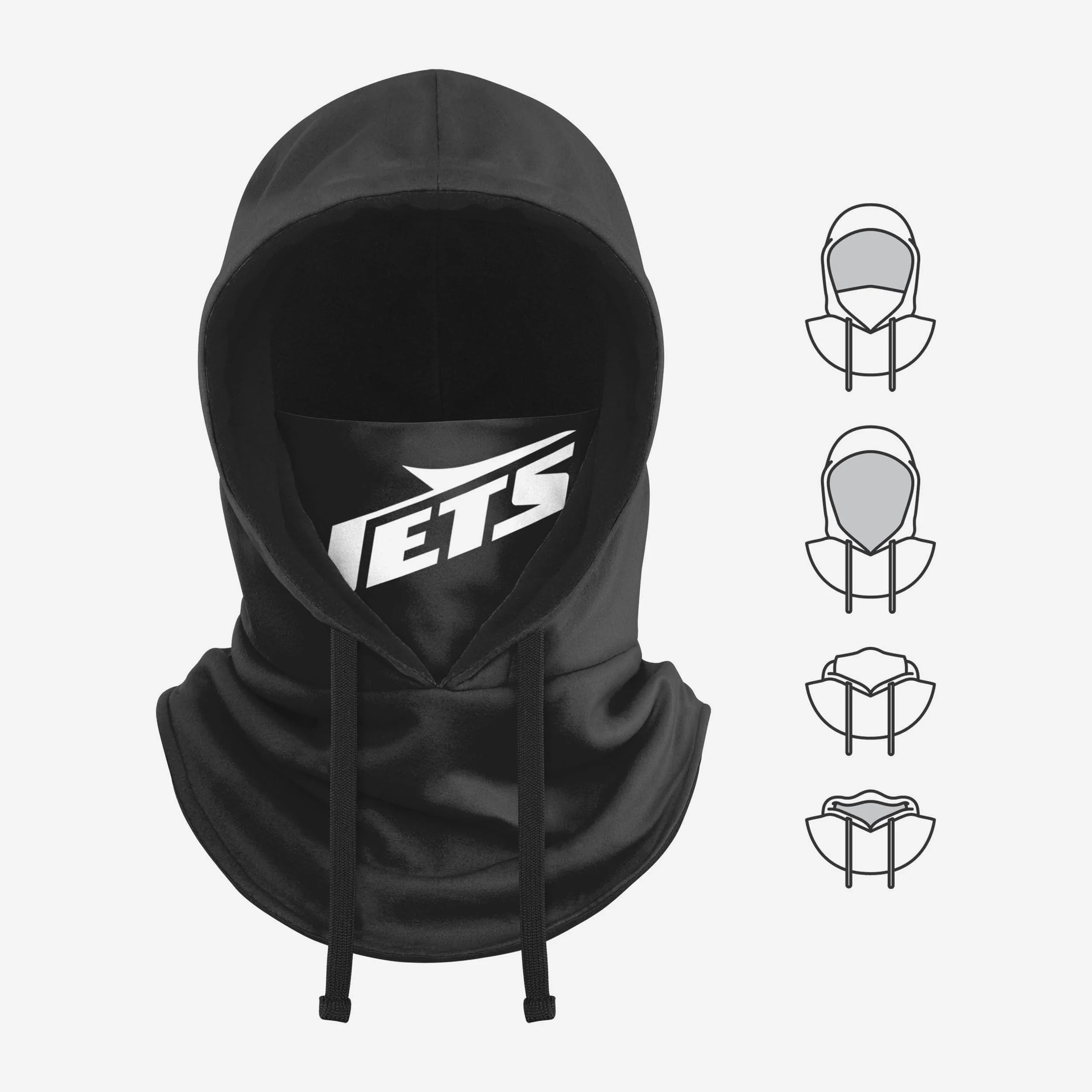 New York Jets Black Drawstring Hooded Gaiter - Image 5