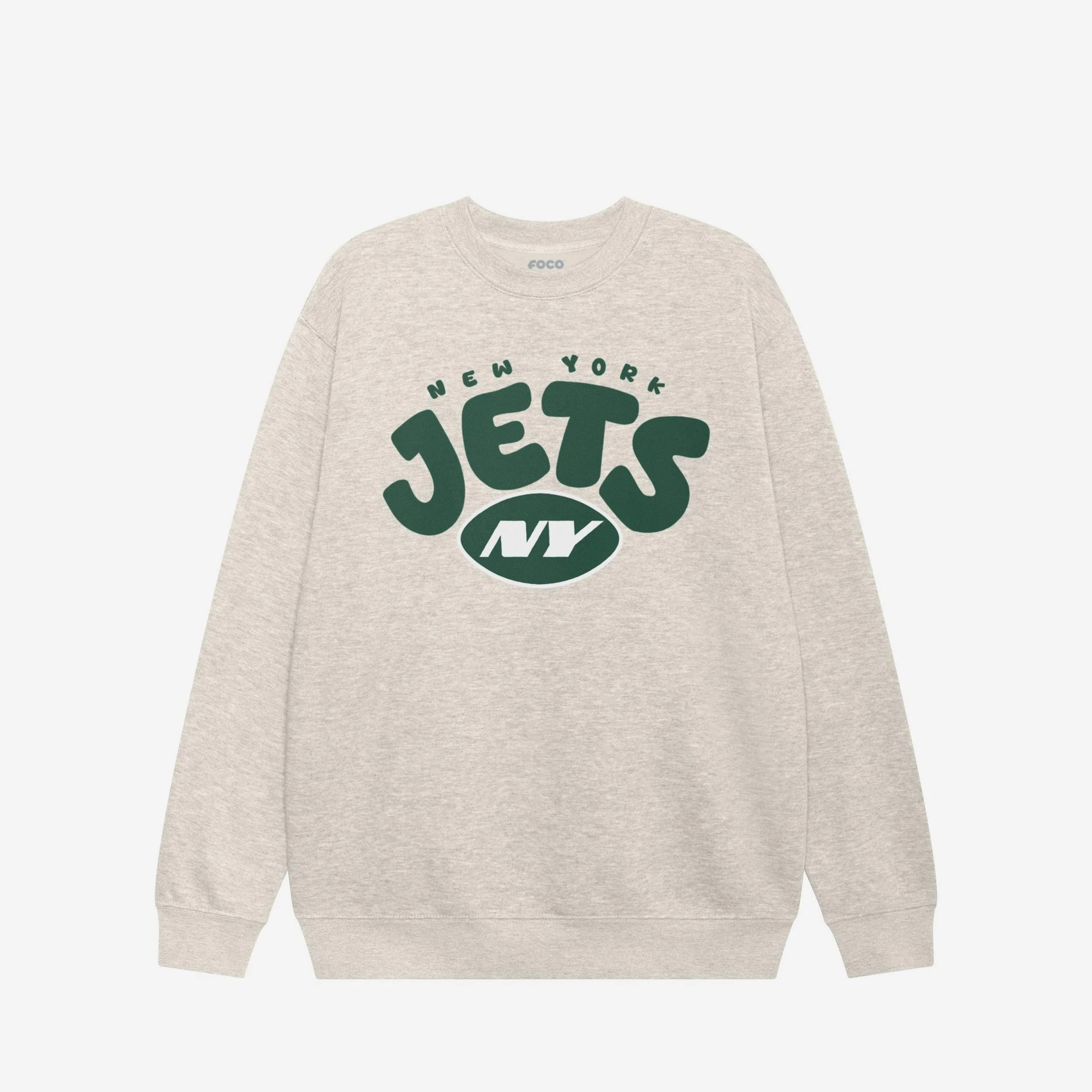 New York Jets Bubble Crew Neck Sweatshirt