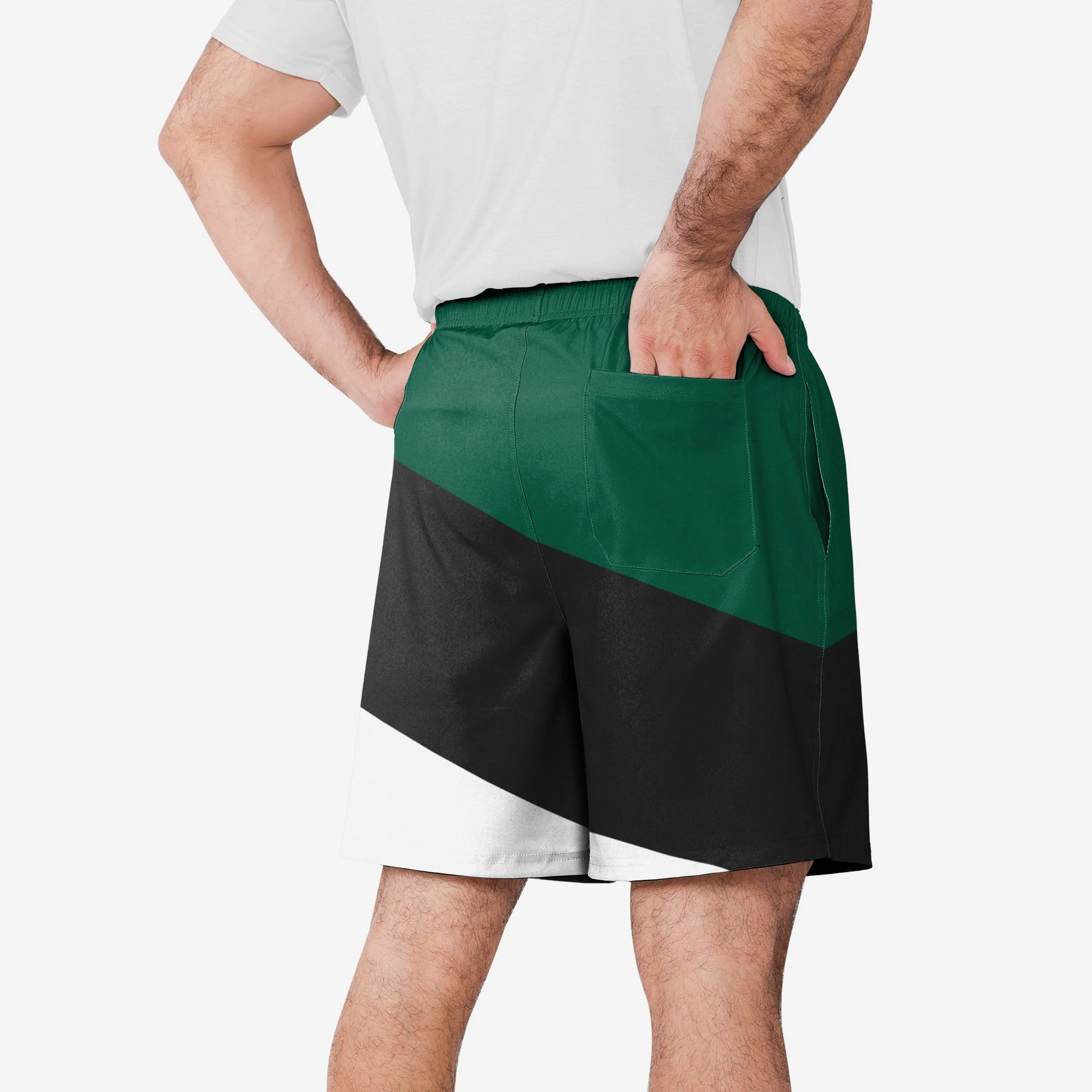 New York Jets Colorblock Double Down Liner Training Shorts - Image 2