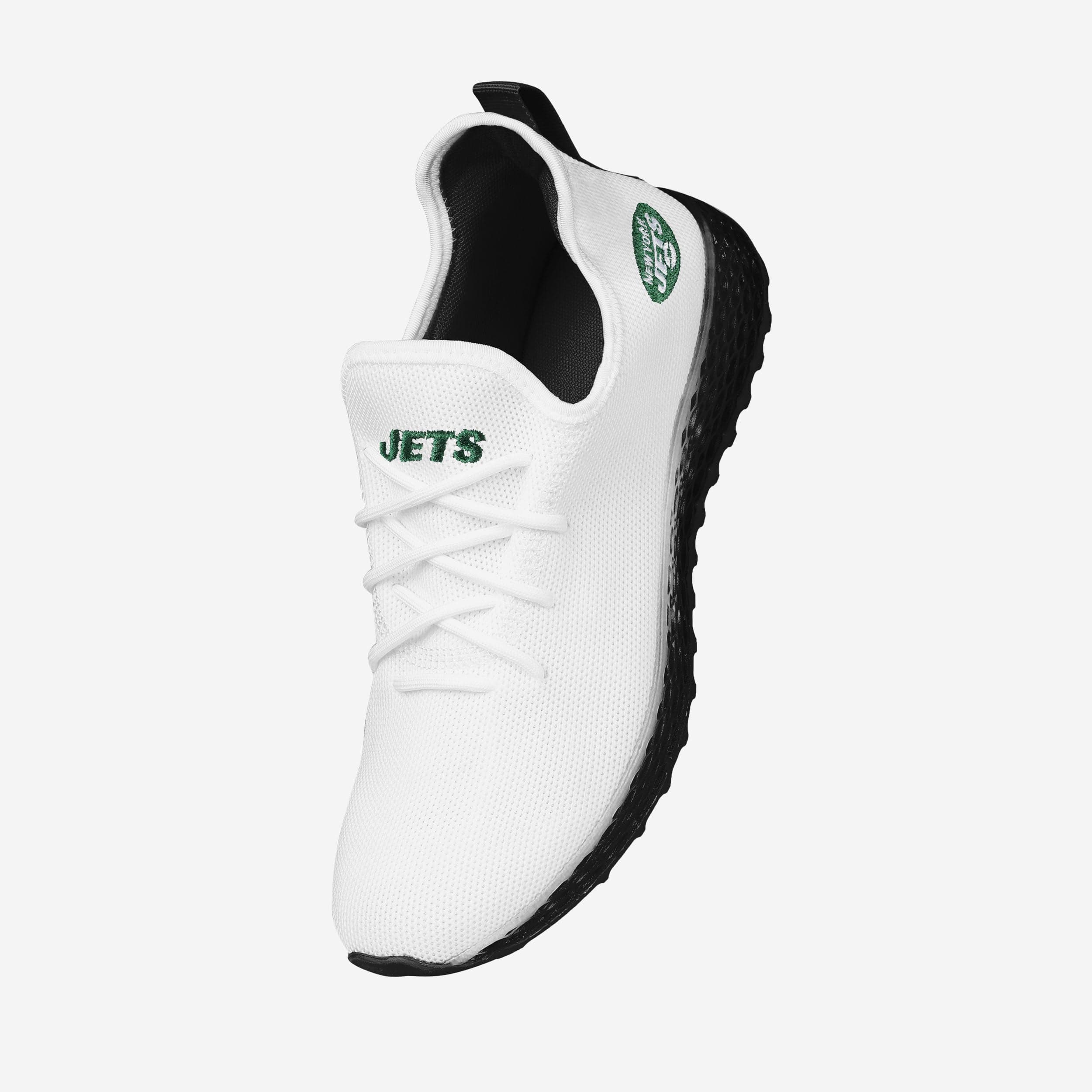 New York Jets Gradient Midsole White Sneakers - Image 2