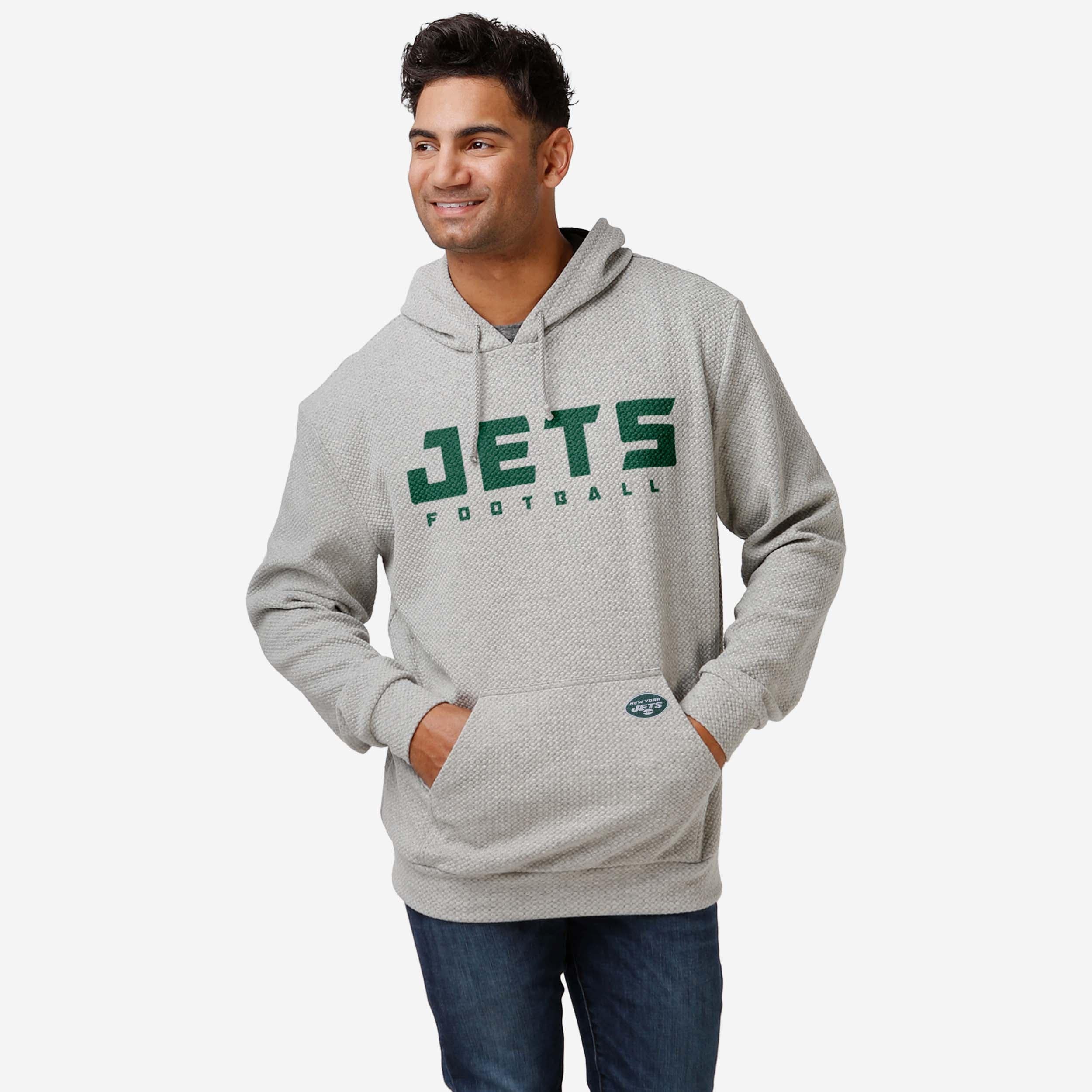 New York Jets Gray Woven Hoodie