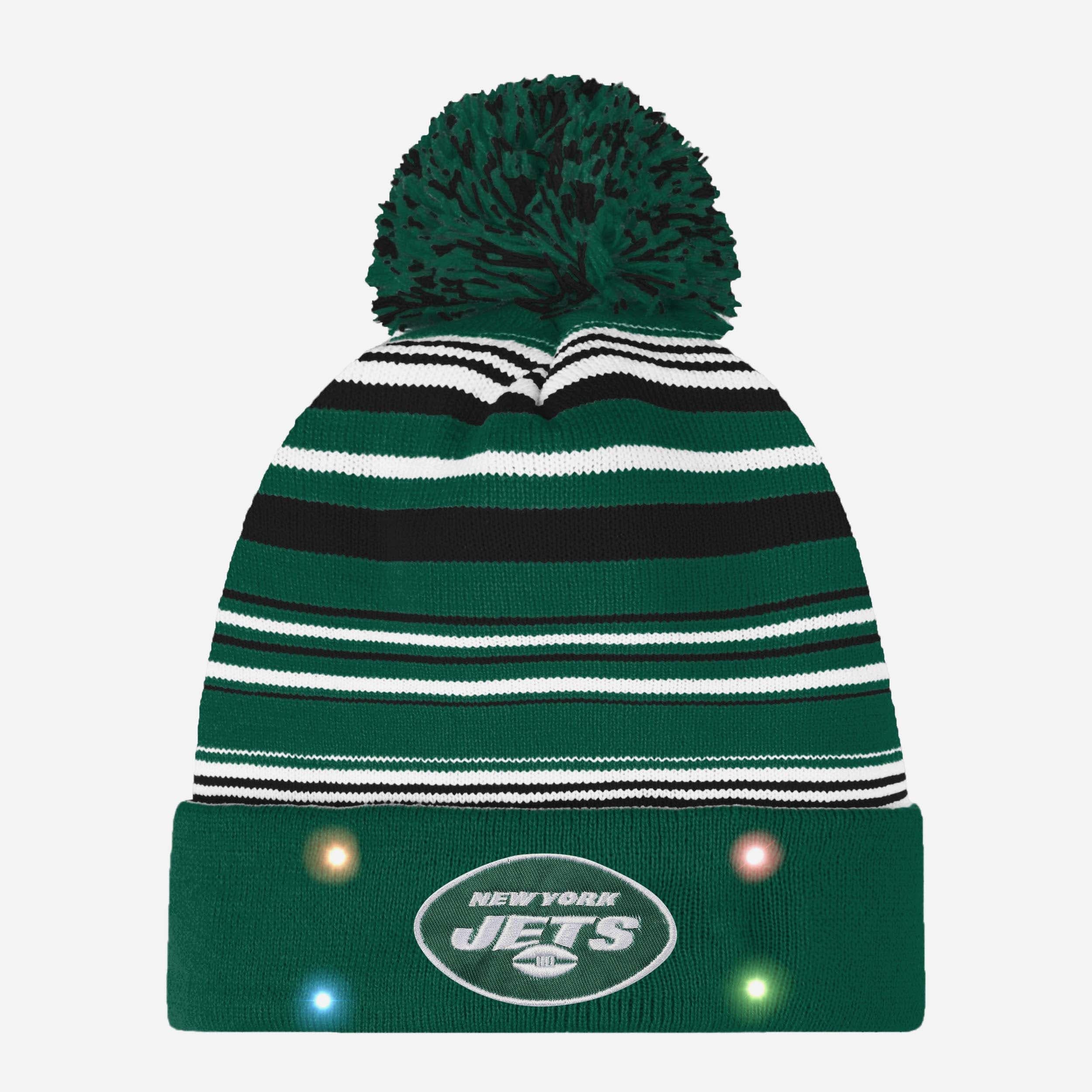 New York Jets Horizontal Stripe Light Up Beanie - Image 2