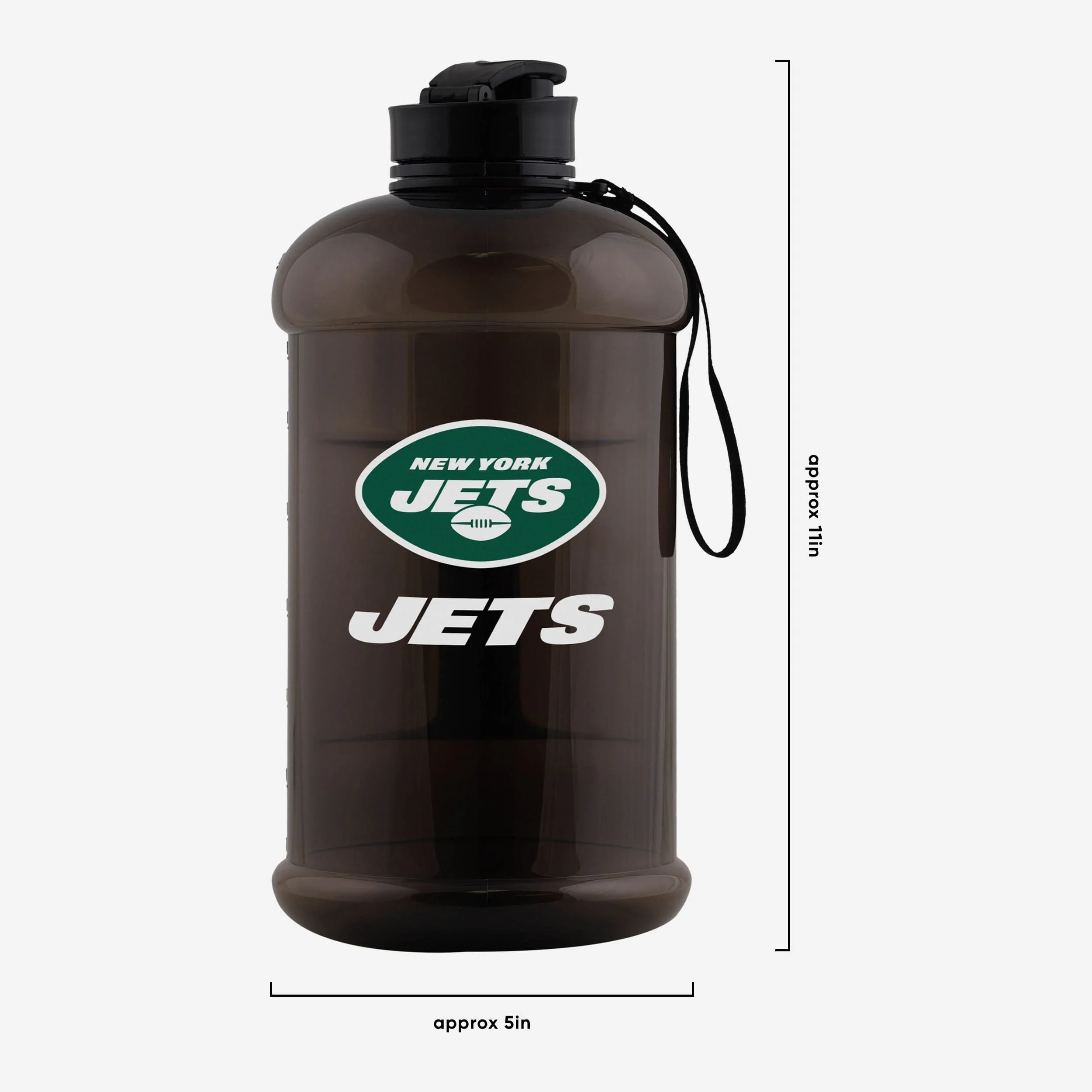 New York Jets Large Team Color Clear Sports Bottle - Image 5
