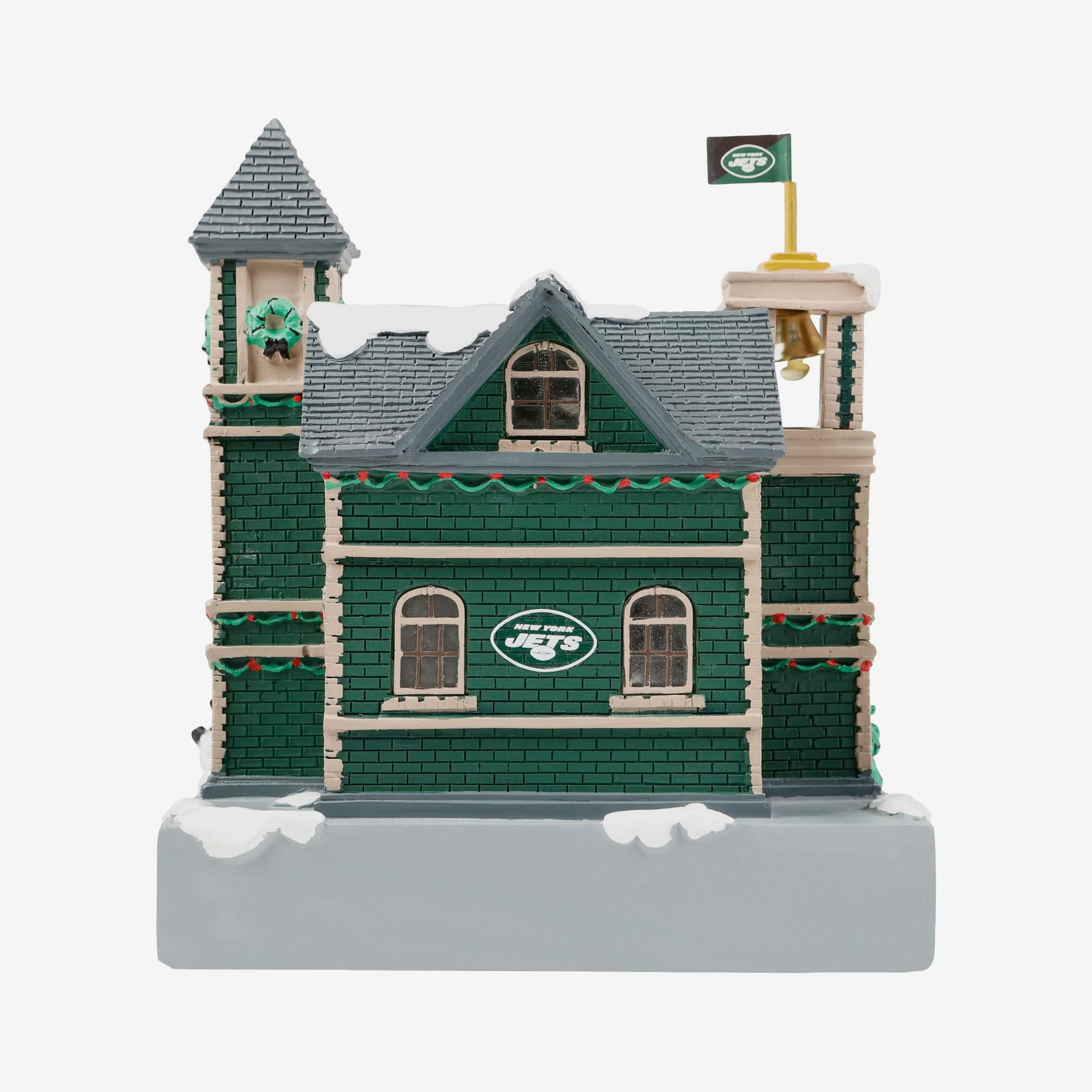New York Jets Light Up Resin Team Firehouse - Image 5