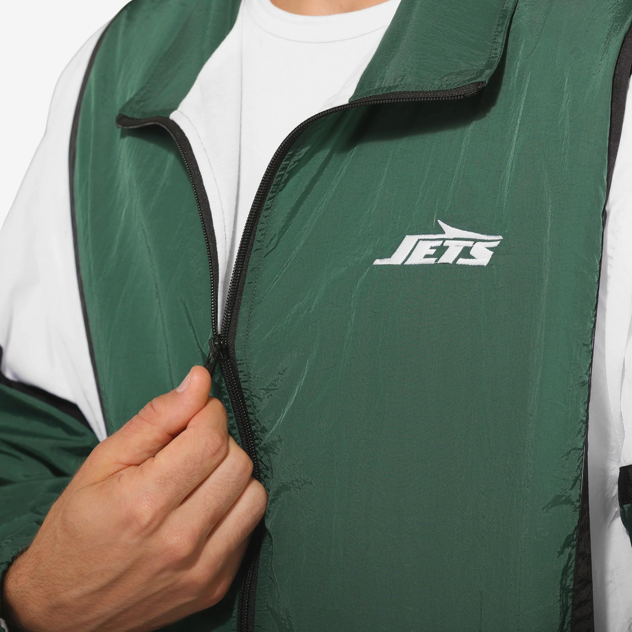 New York Jets Nylon Crinkle Gameday Jacket - Image 3