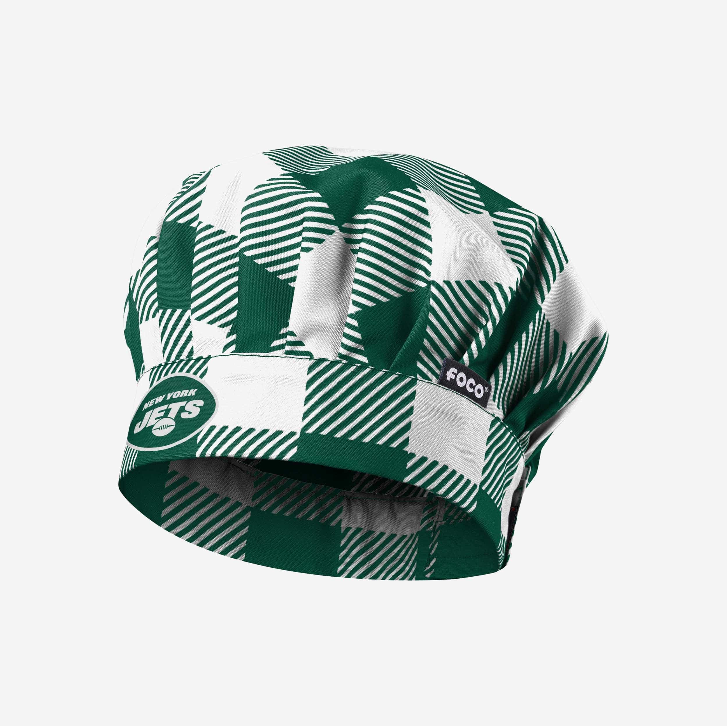 New York Jets Plaid Chef Hat