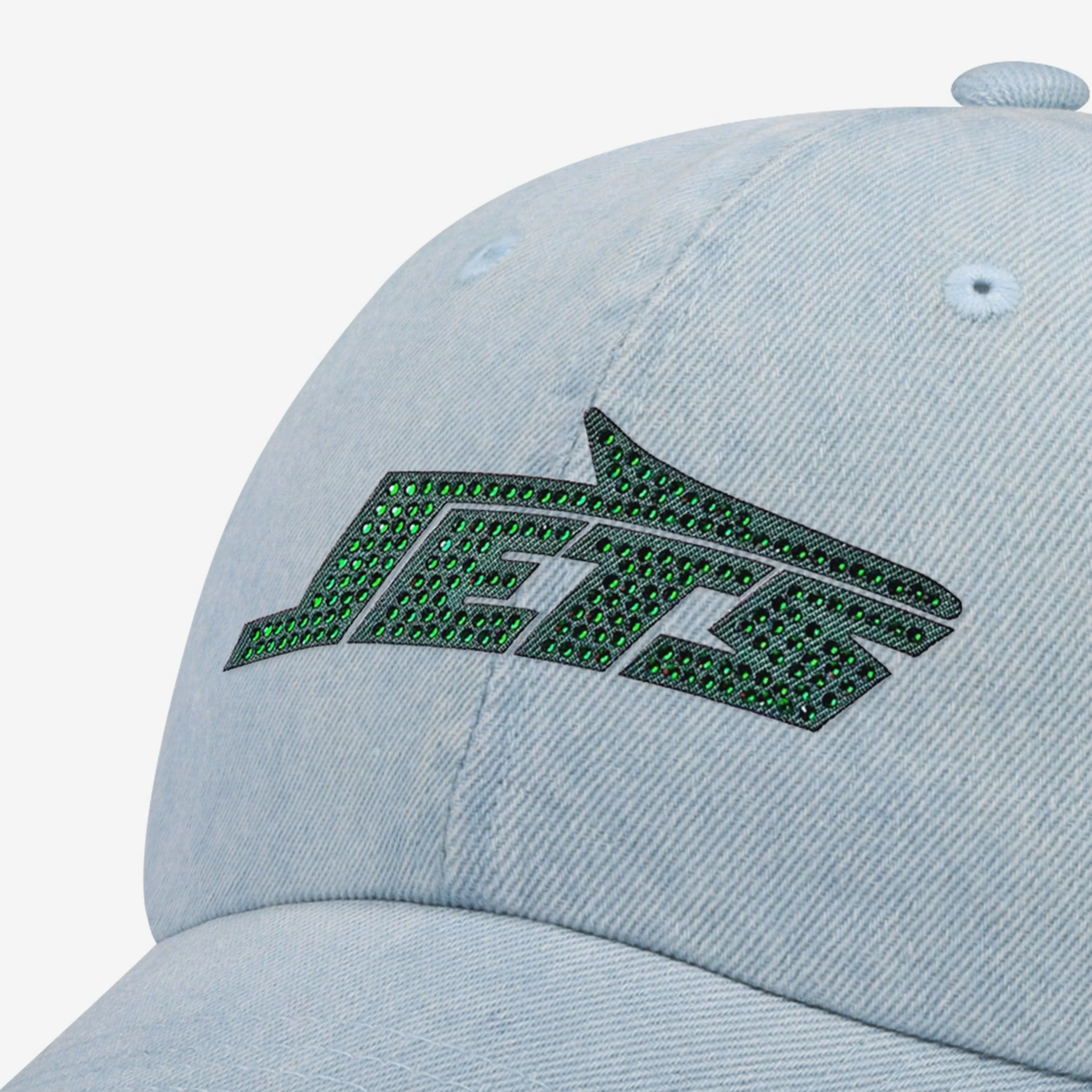 New York Jets Rhinestone Logo Denim Casual Cap - Image 2